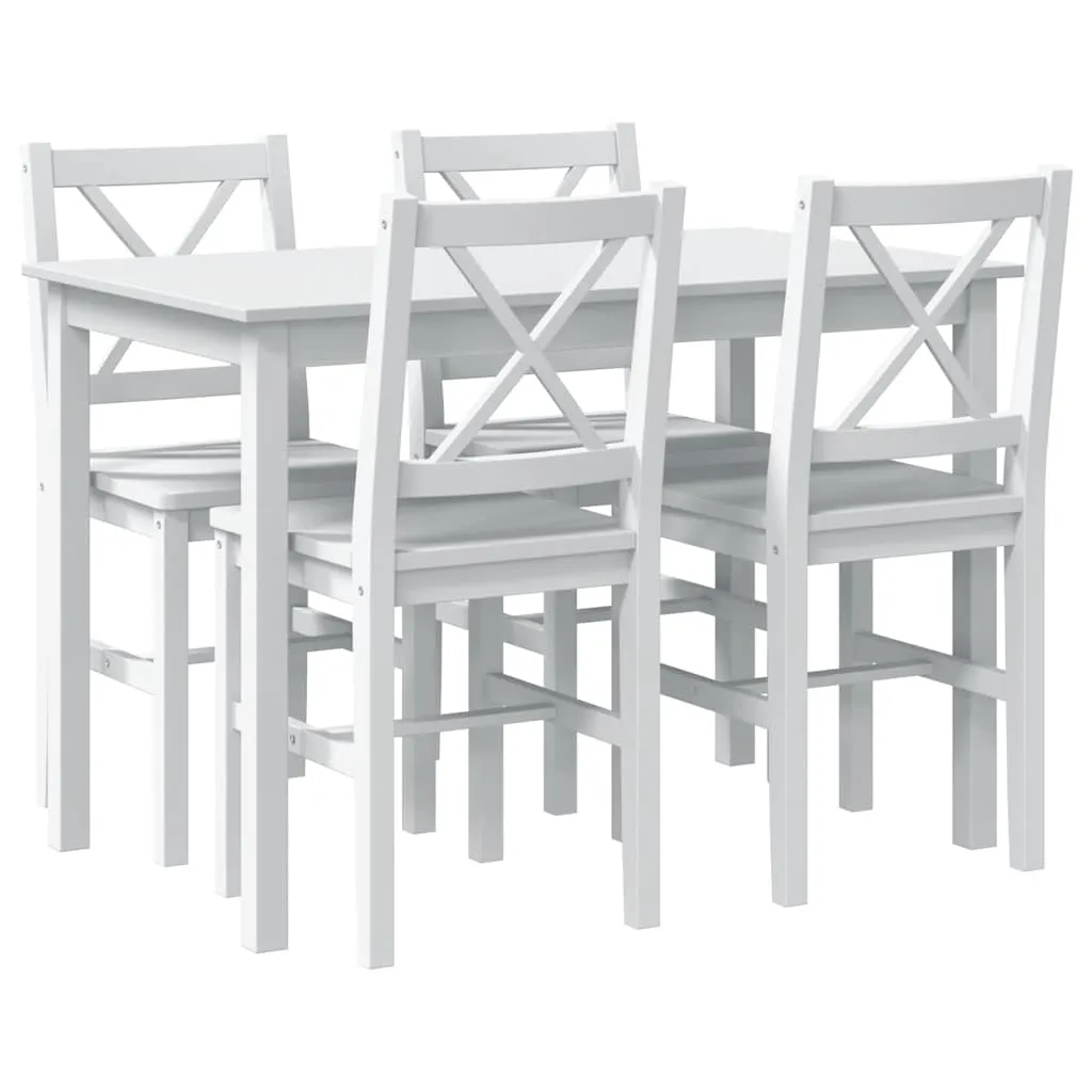 5-tlg. Essgruppe Weiß