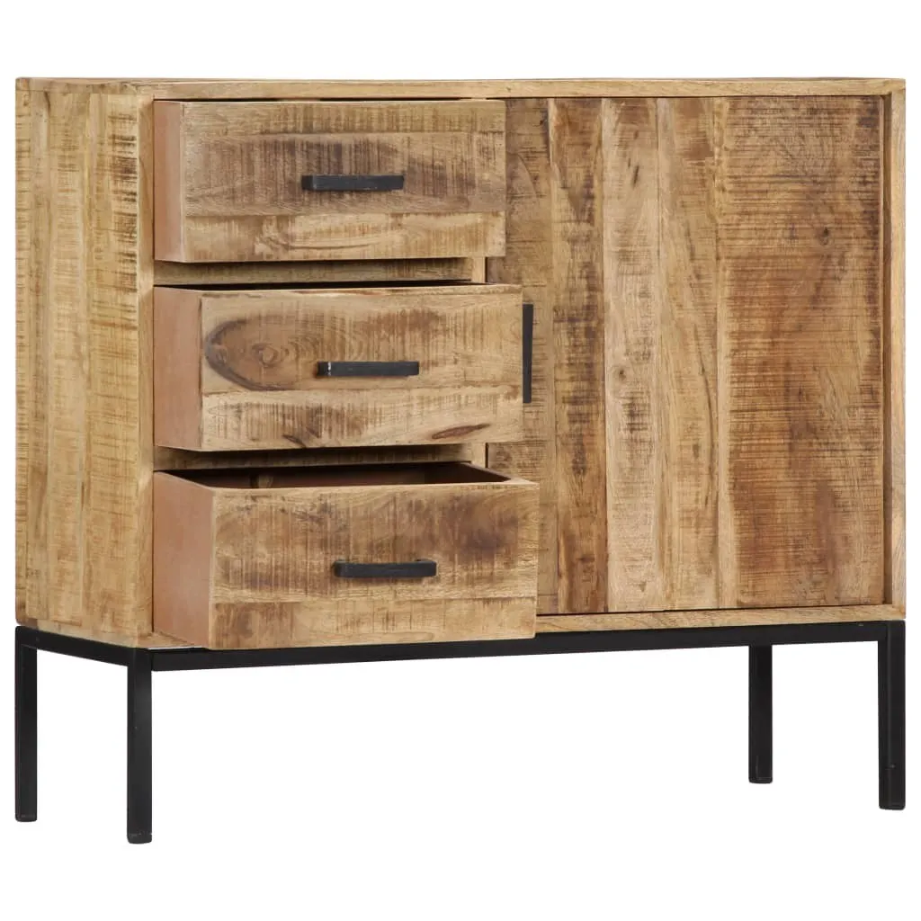 tinkaro Kommode KALA kleine Anrichte Mangoholz modern industrial Stil