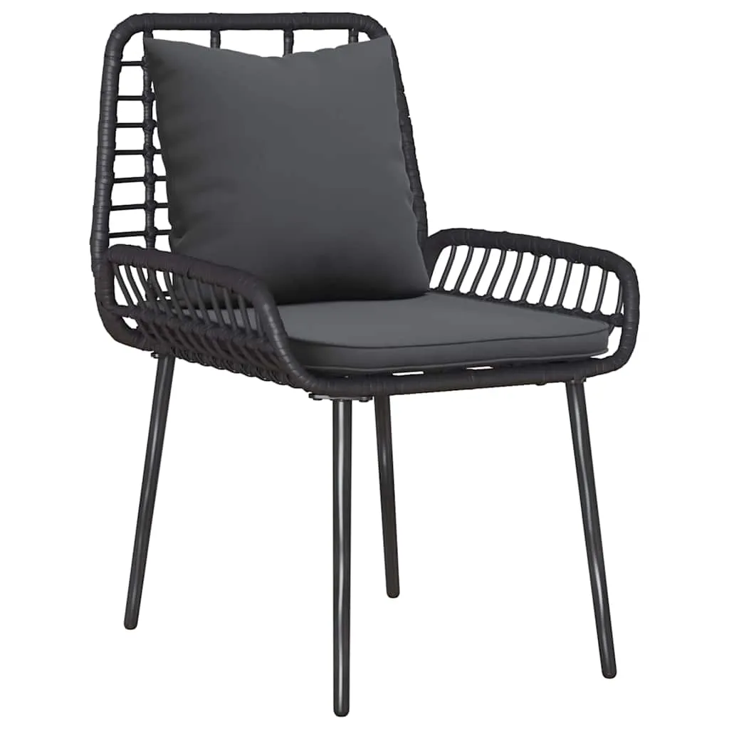 Gartenmöbelset Poly-Rattan 109x63x83 cm Schwarz Anthrazit