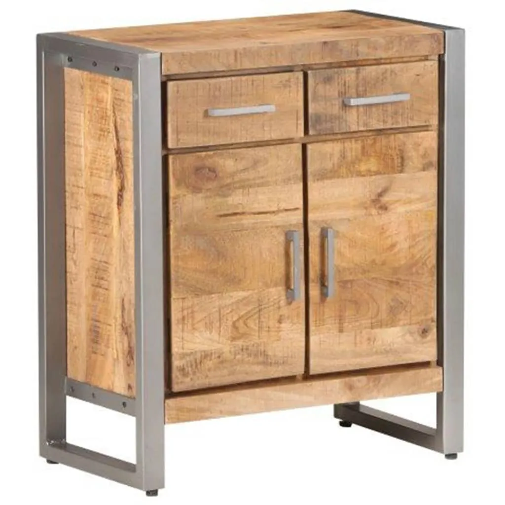 Sideboard 60x35x72 cm Raues Mangoholz