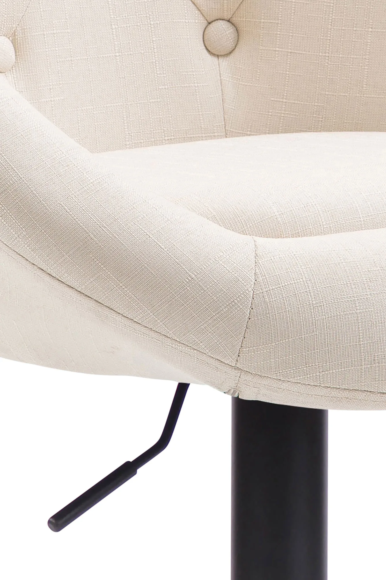 Barhocker London V2 107-128x65x57 cm Creme