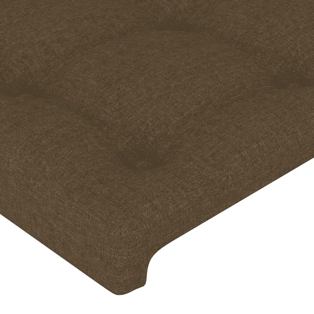 Boxspringbett 200x203 cm Taschenfederkern Dunkelbraun Stoff