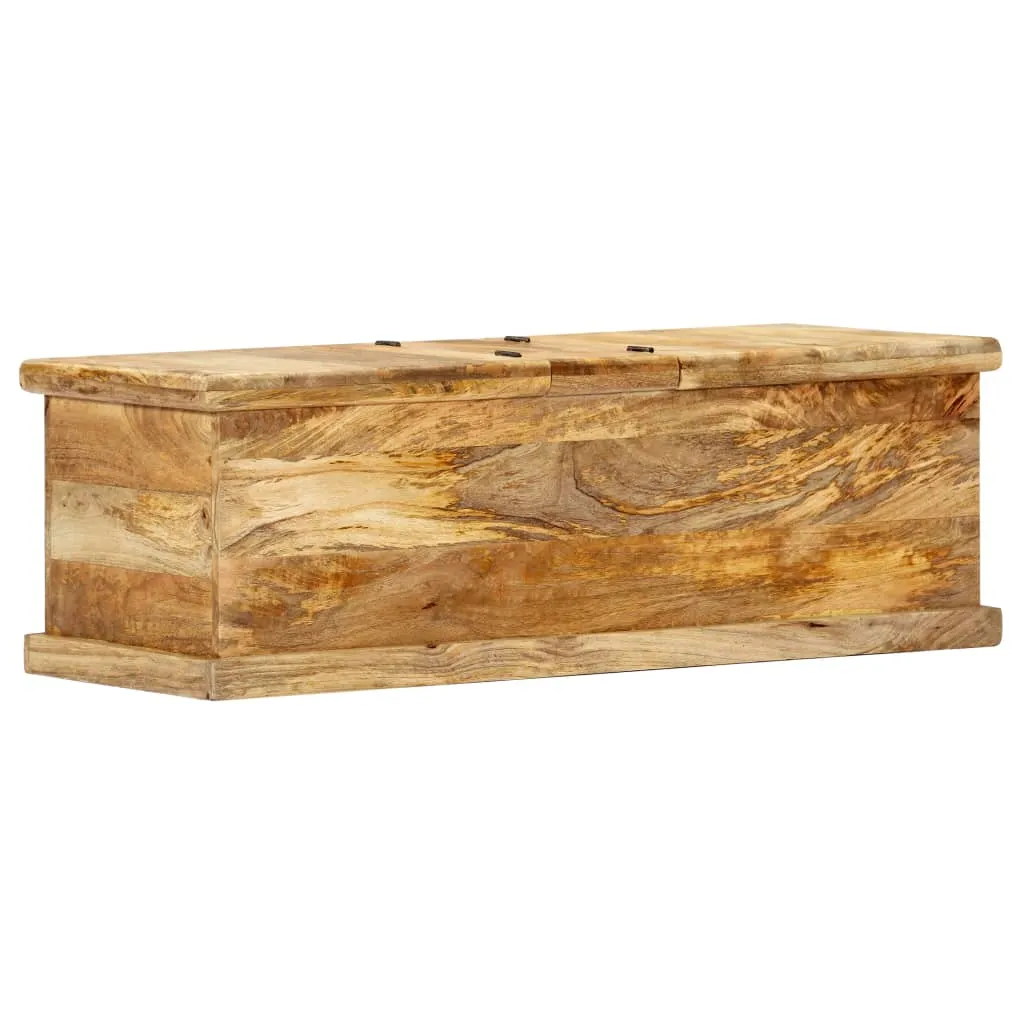 Rustikaler Couchtisch aus Vollholz 100 x 50 x 35 cm