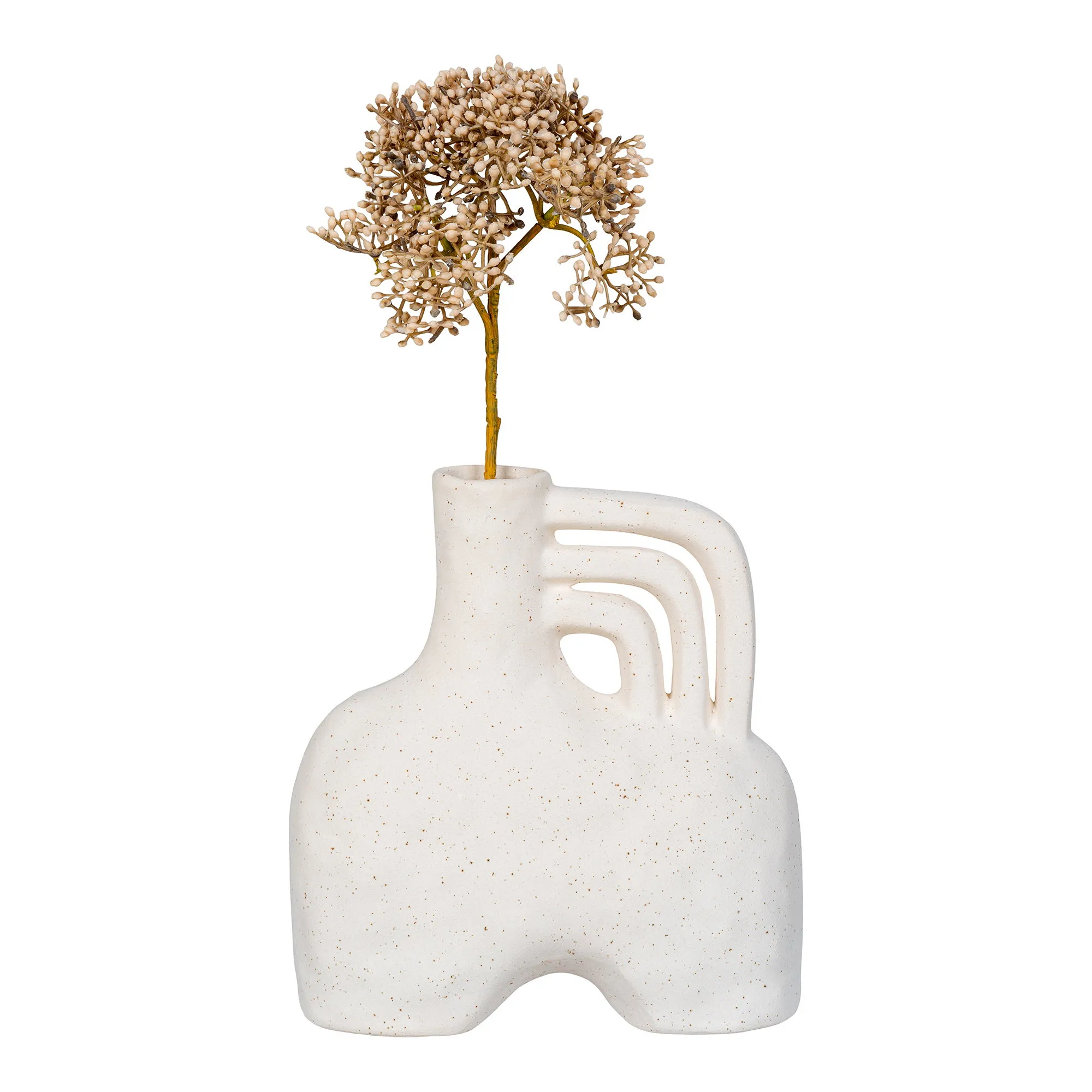 tinkaro Vase Keramik Beige