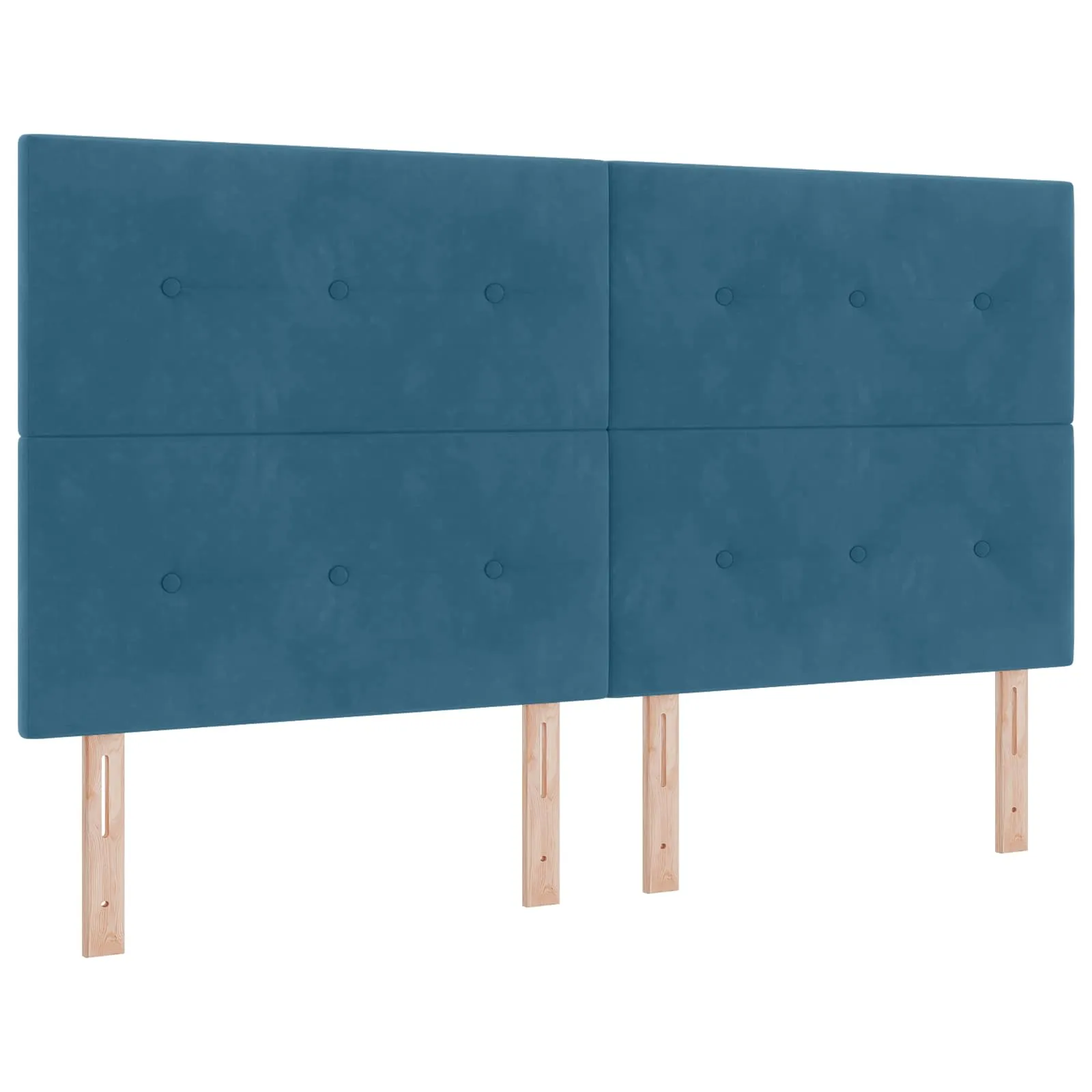 Ottoman-Bett mit Matratze 203x180x88 cm Dunkelblau