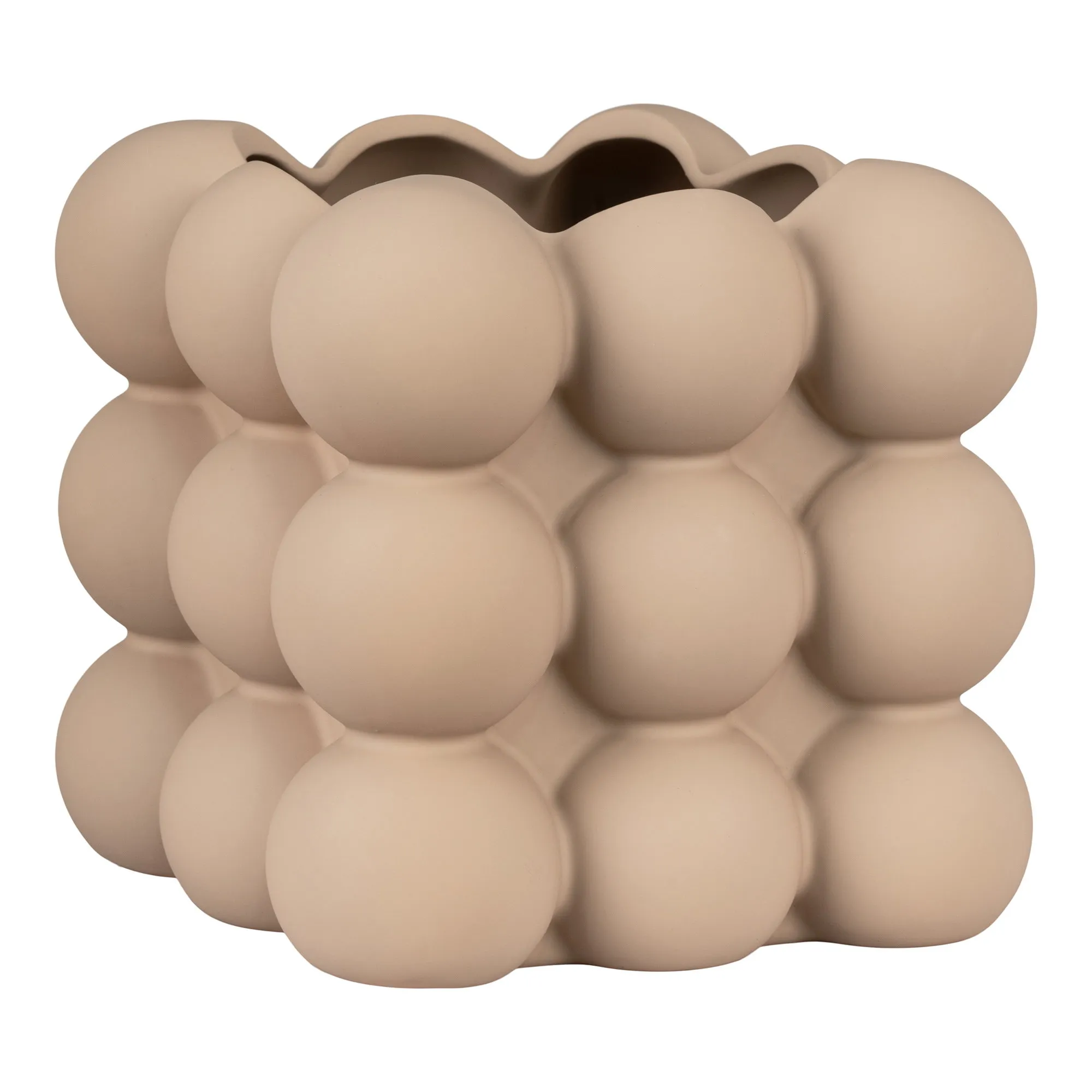 tinkaro Blumentopf Steingut Braun