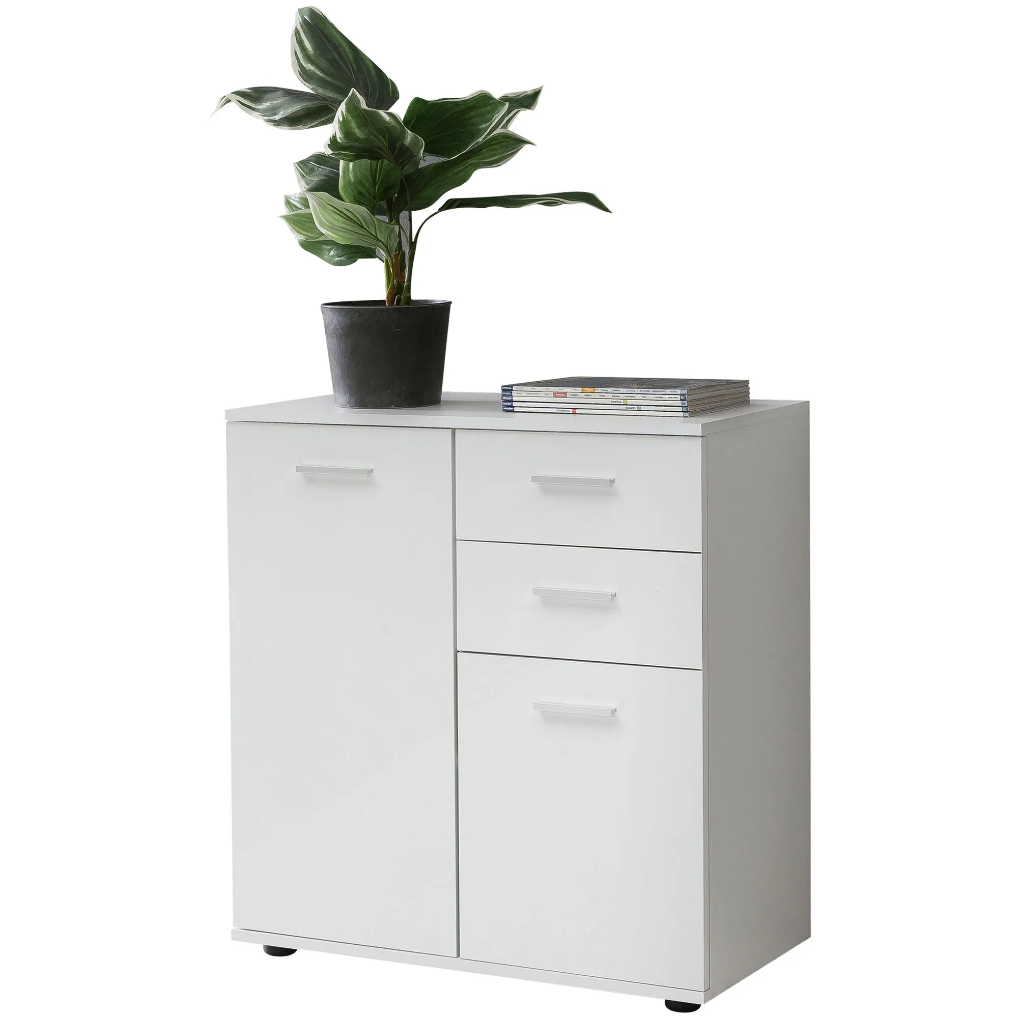 Wohnling Kommode mit Türen & Schubladen 71x78x35 Wohnling Kommode mit Türen & Schubladen 71x78x35