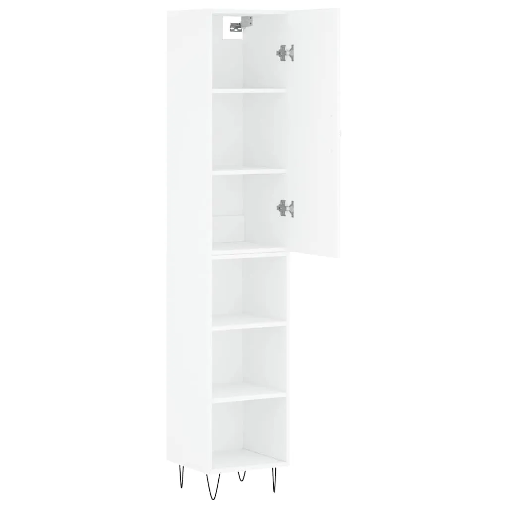 Elegantes Highboard in Weiß 34,5 x 34 x 180 cm