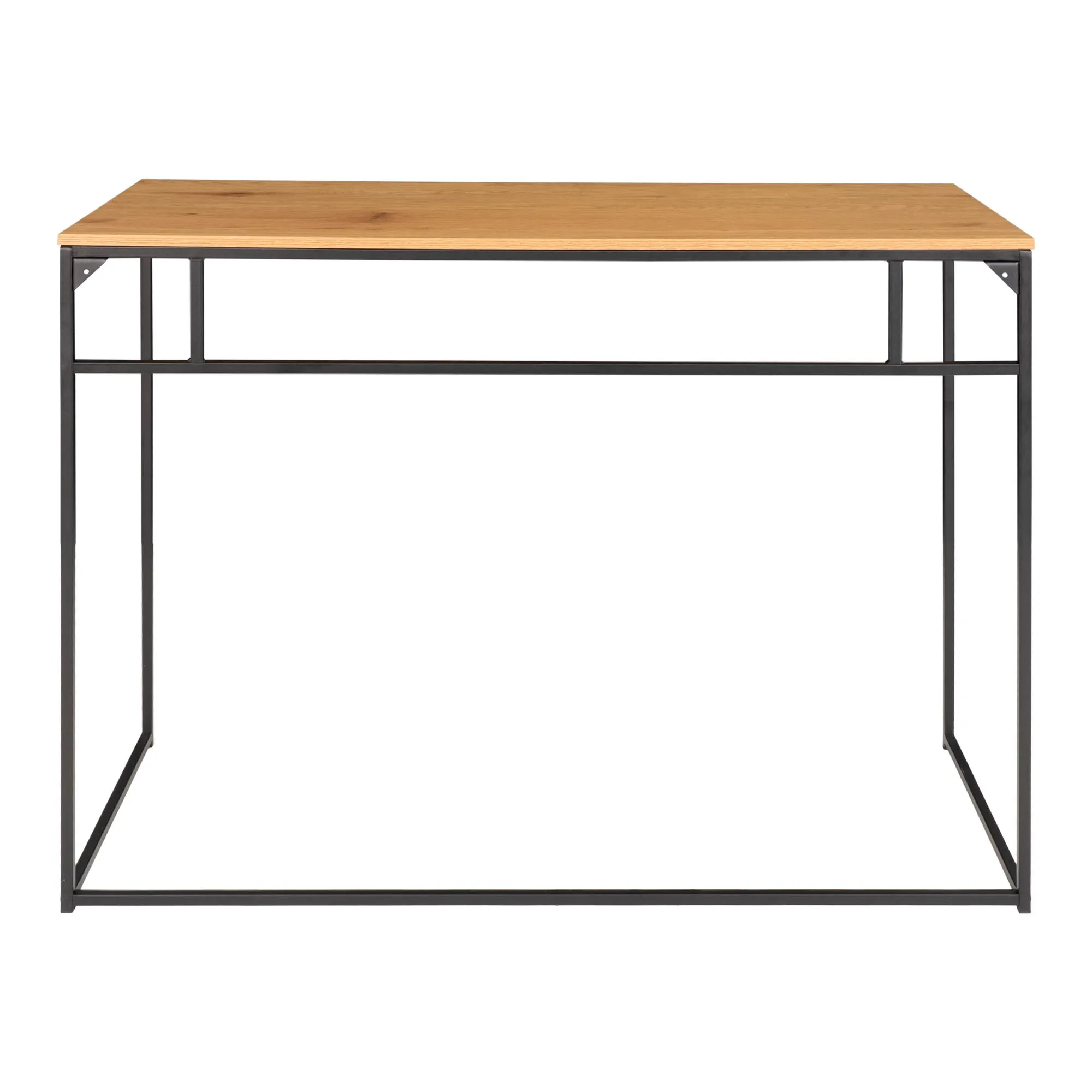 tinkaro Vita Schreibtisch 100x45x75 cm Eiche-Optik Schwarz