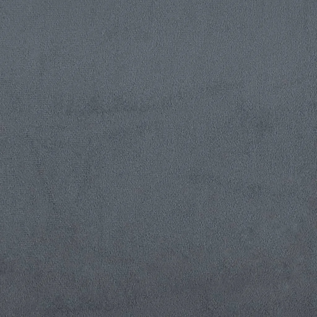 Bettgestell mit Schaumstoffmatratze 218x185x74,5 cm Dunkelgrau Samt
