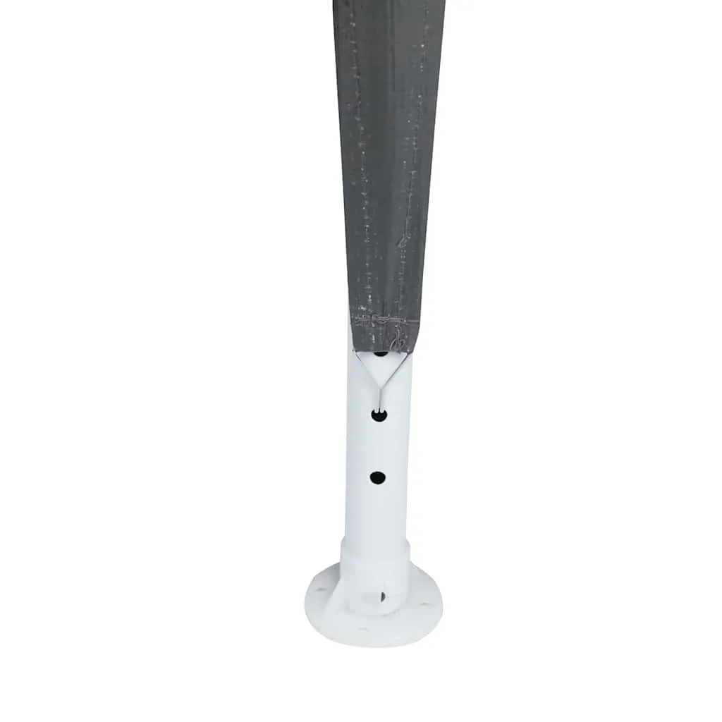 Modernes Partyzelt 400x400x266 cm Anthrazit mit Stahlrahmen