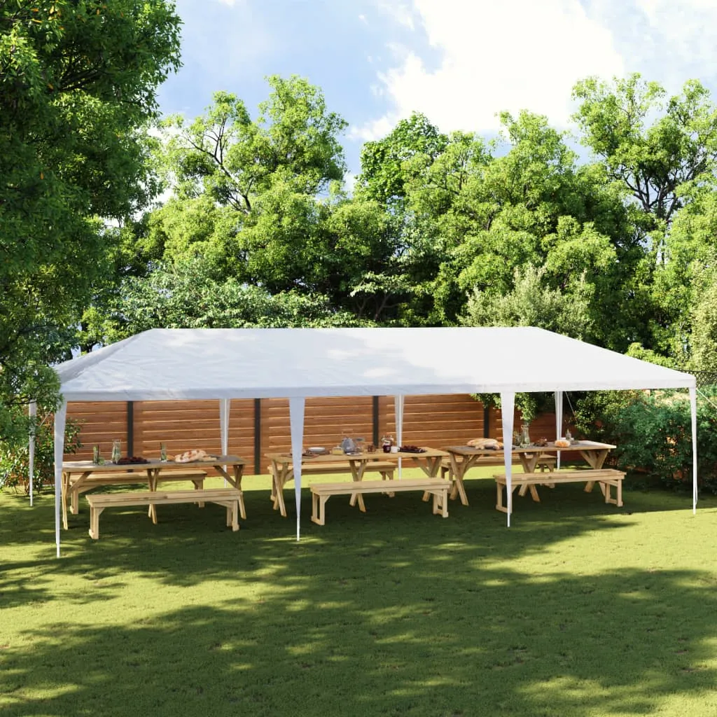 Weißes Partyzelt 9 x 4 x 2,7 m – UV- und wasserbeständig