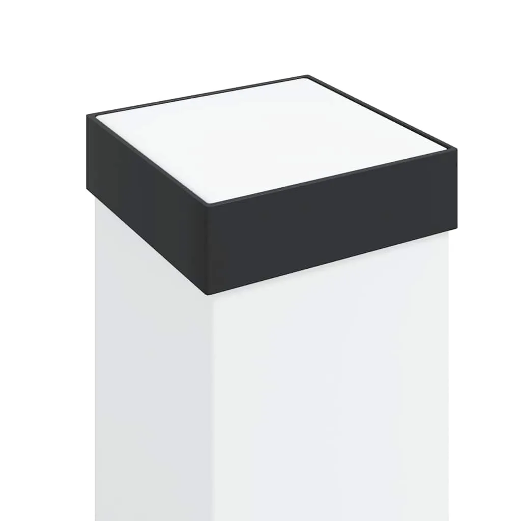 Schwarze Pollerleuchte aus Edelstahl 10x10x110 cm mit IP44
