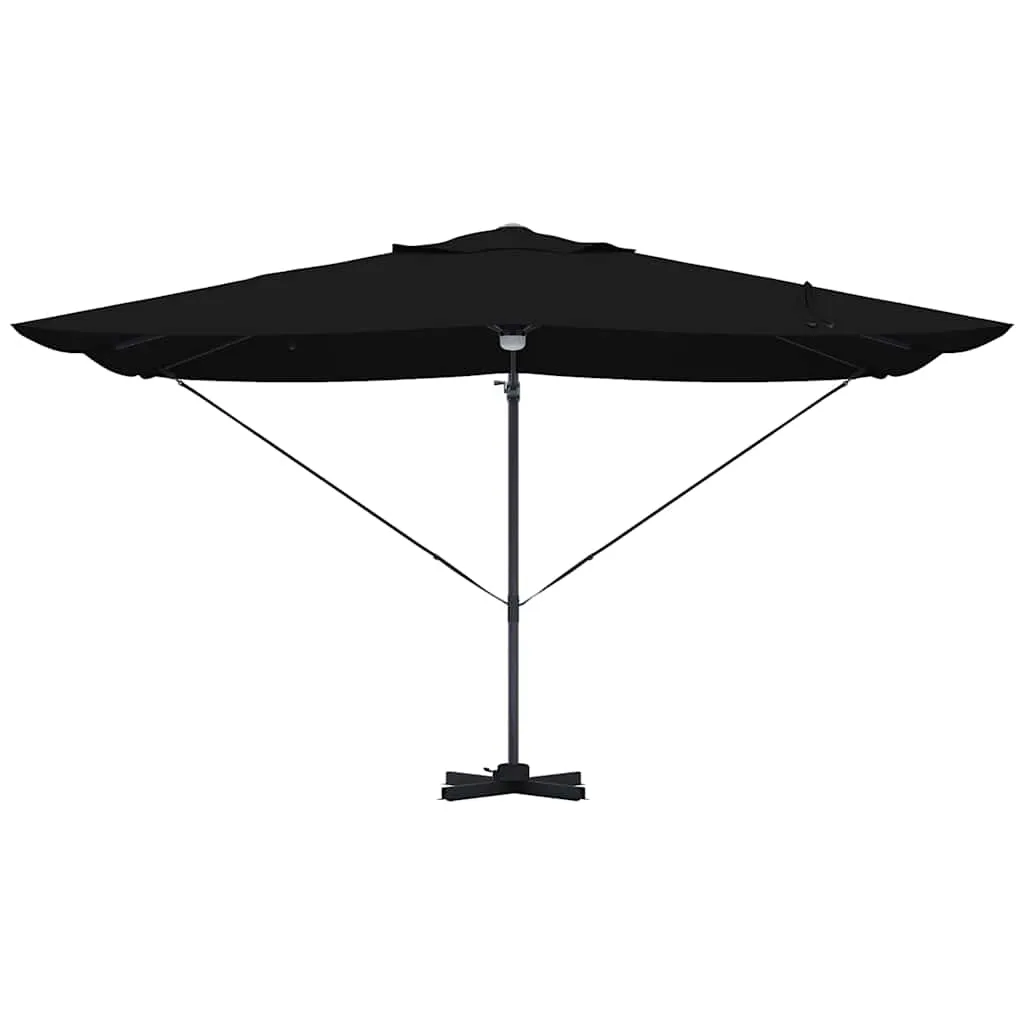 Sonnenschirm Schwarz 351 x 250 x 253 cm Polyester und Aluminium