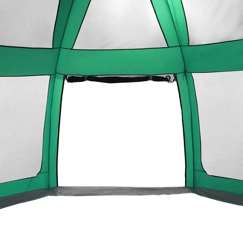 Poolzelt Meergrün 612x612x285 cm – Wasserdicht, mit Bodenplane