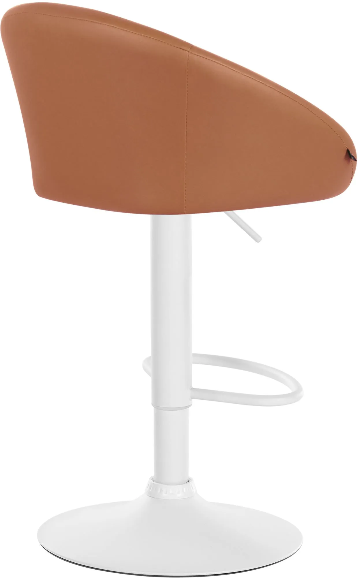 Barhocker Davie Kunstleder 86-106x55x51 cm hellbraun