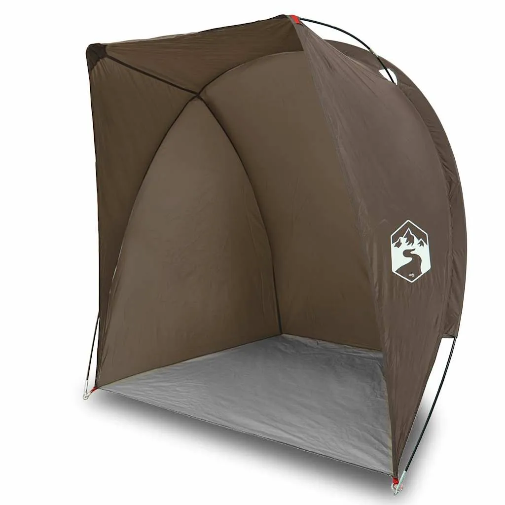 Angelzelt Campingzelt 150x100x150 cm Braun wasserdicht UV-Schutz