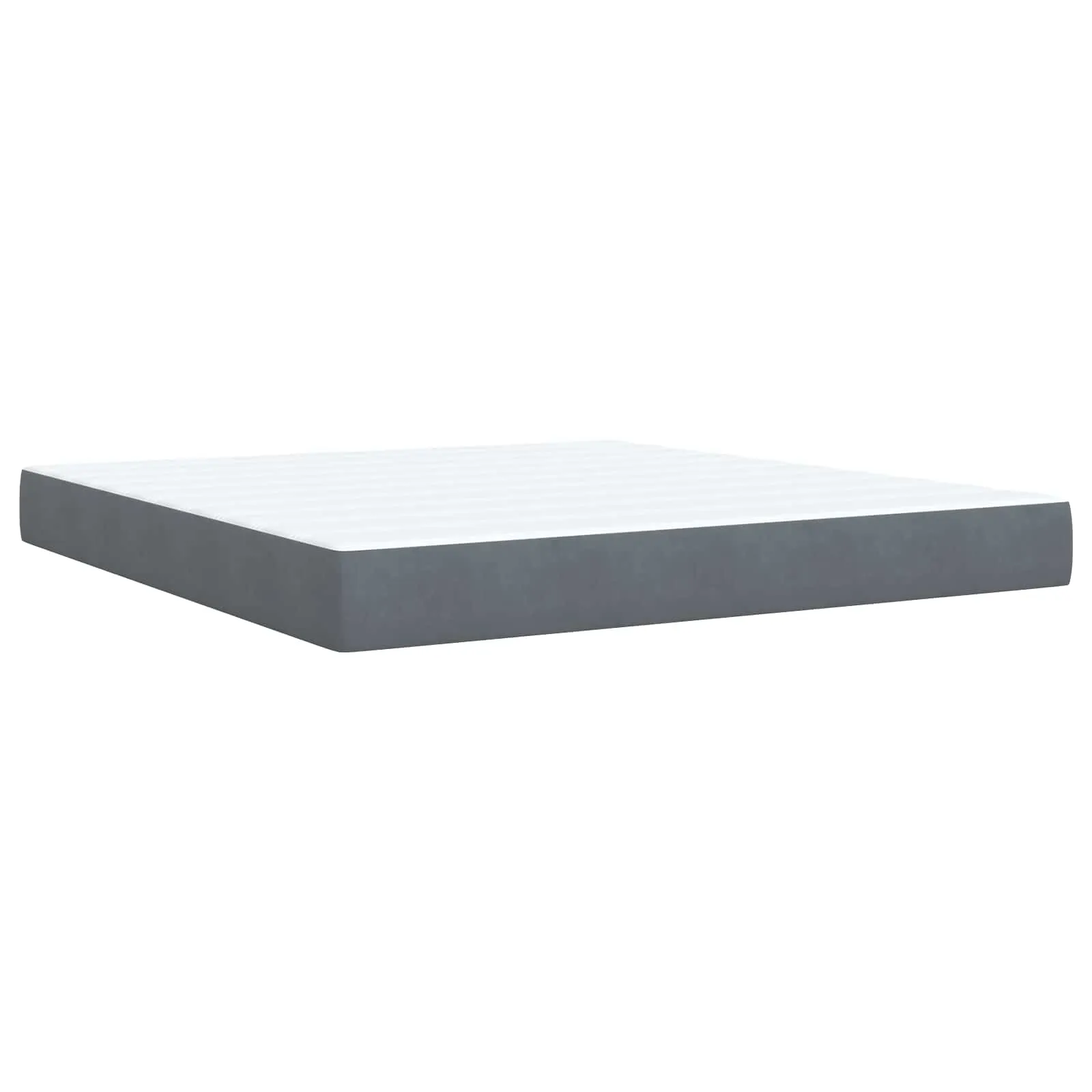 Ottomanenbett mit Matratze 203x160x88 cm Dunkelgrau