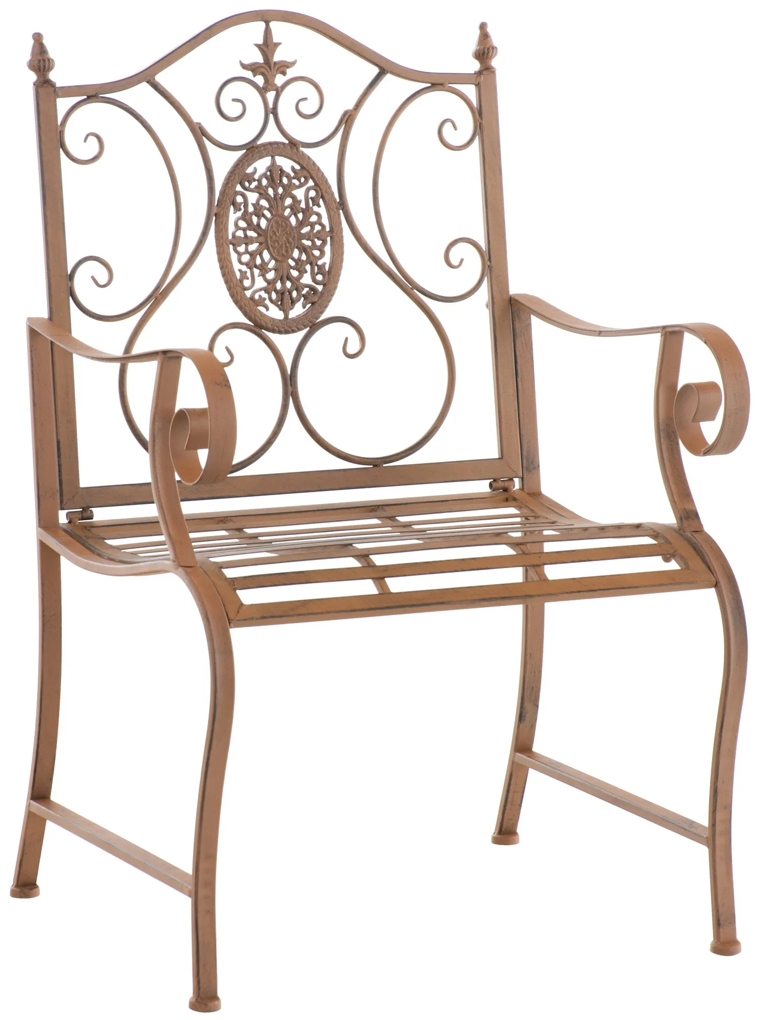 Gartenstuhl Punjab 94x62x53 cm antik braun