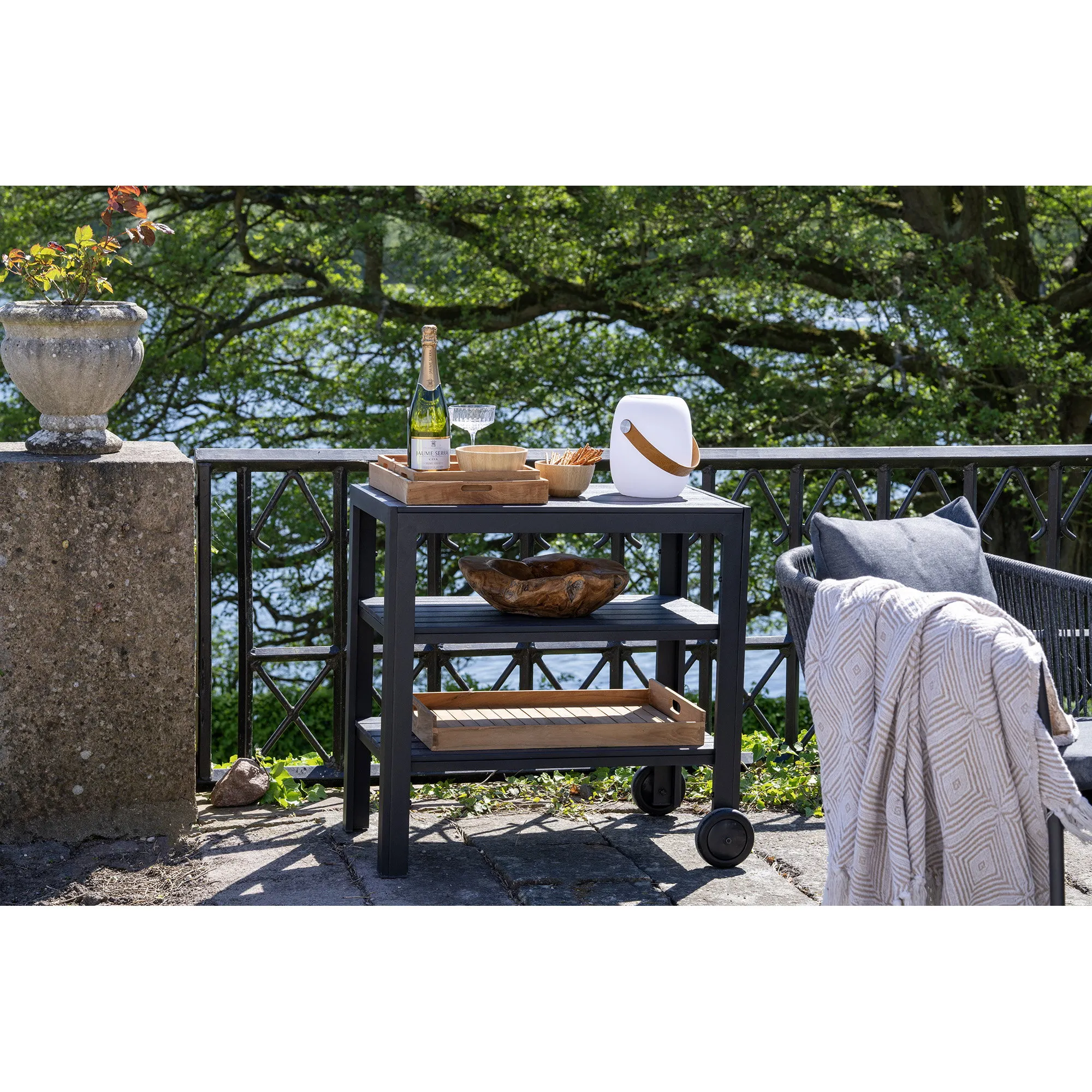 tinkaro Tablett Teak 58x38 cm Natur