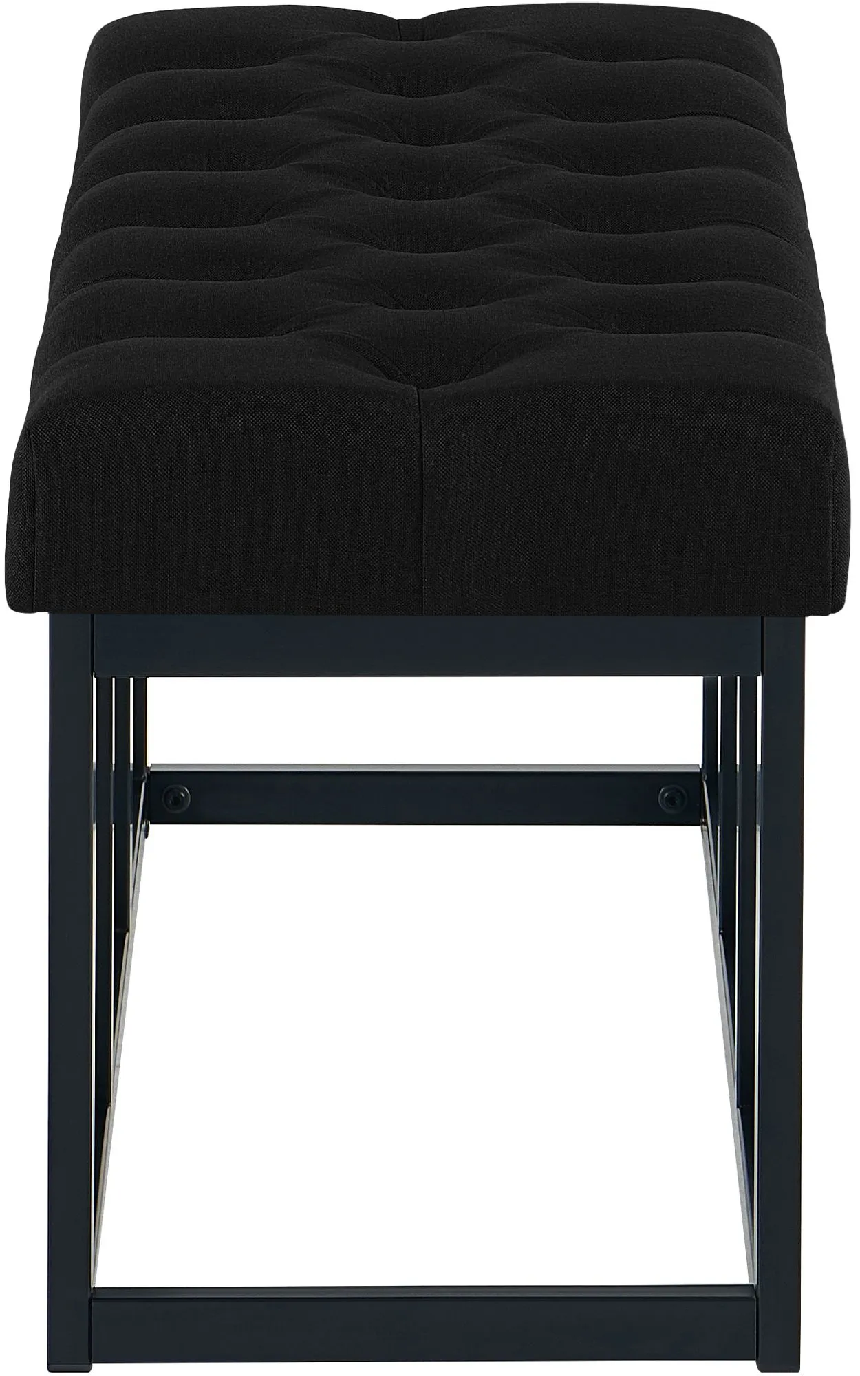 Sitzbank Amun 100x38x46 cm schwarz