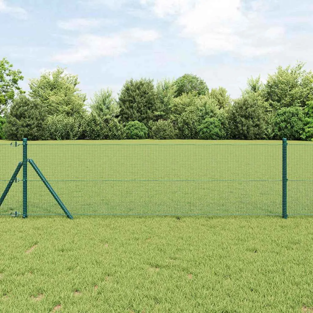 Geschweißter Drahtzaun Grün 5000 x 80 cm für Außenbereich