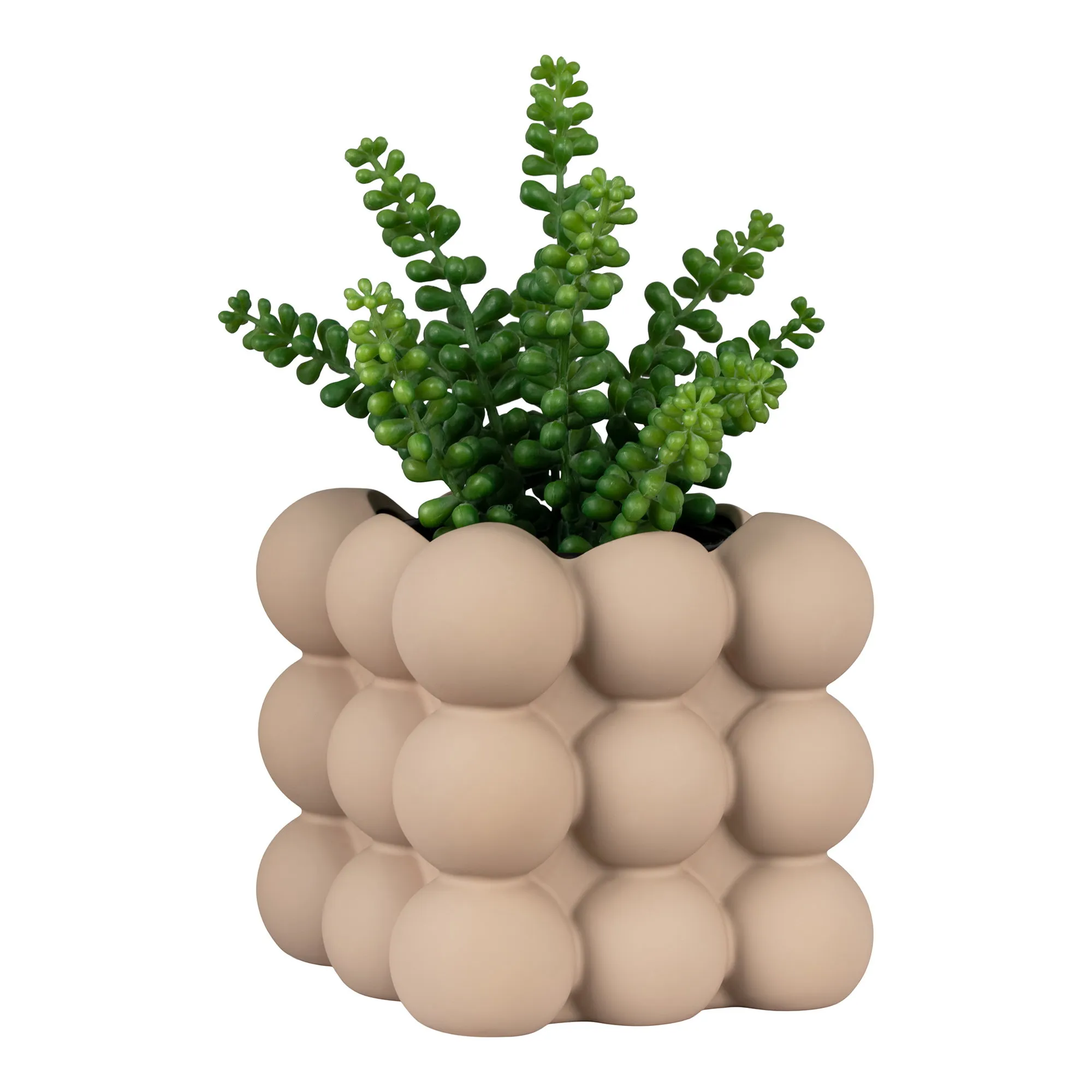 tinkaro Blumentopf Steingut Braun