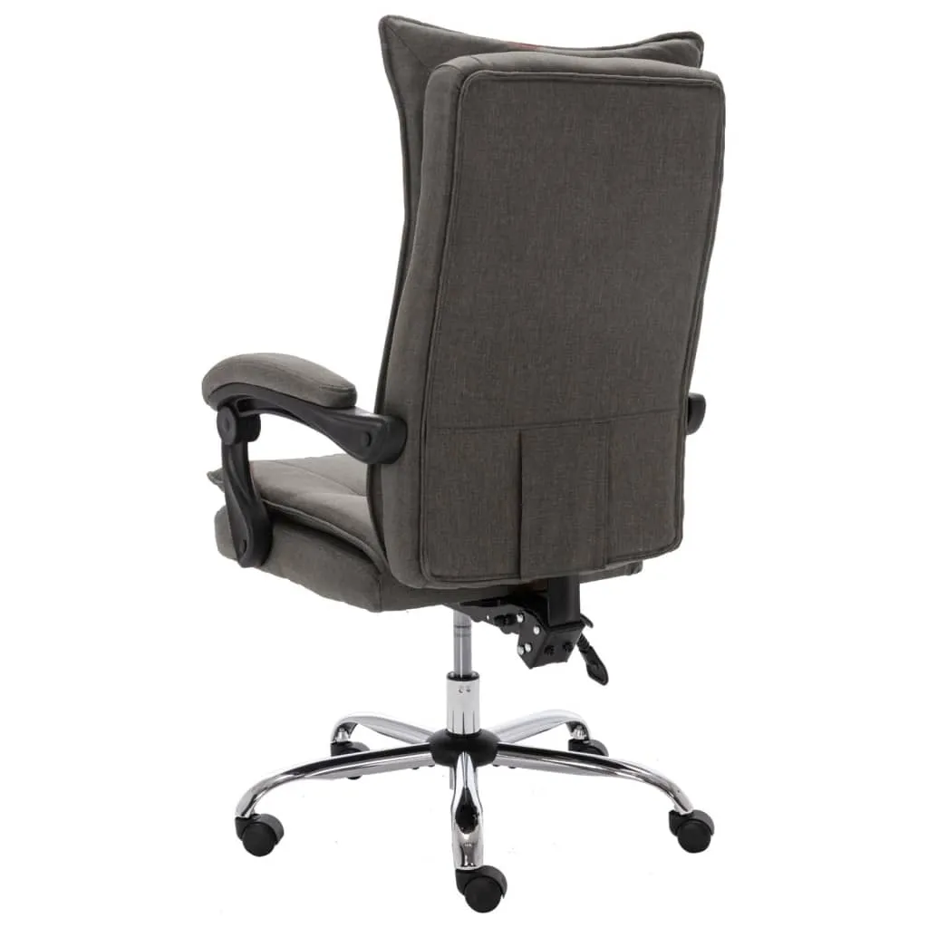 Ergonomischer Bürostuhl mit Liegefunktion 64x68x(113-120) cm Grau