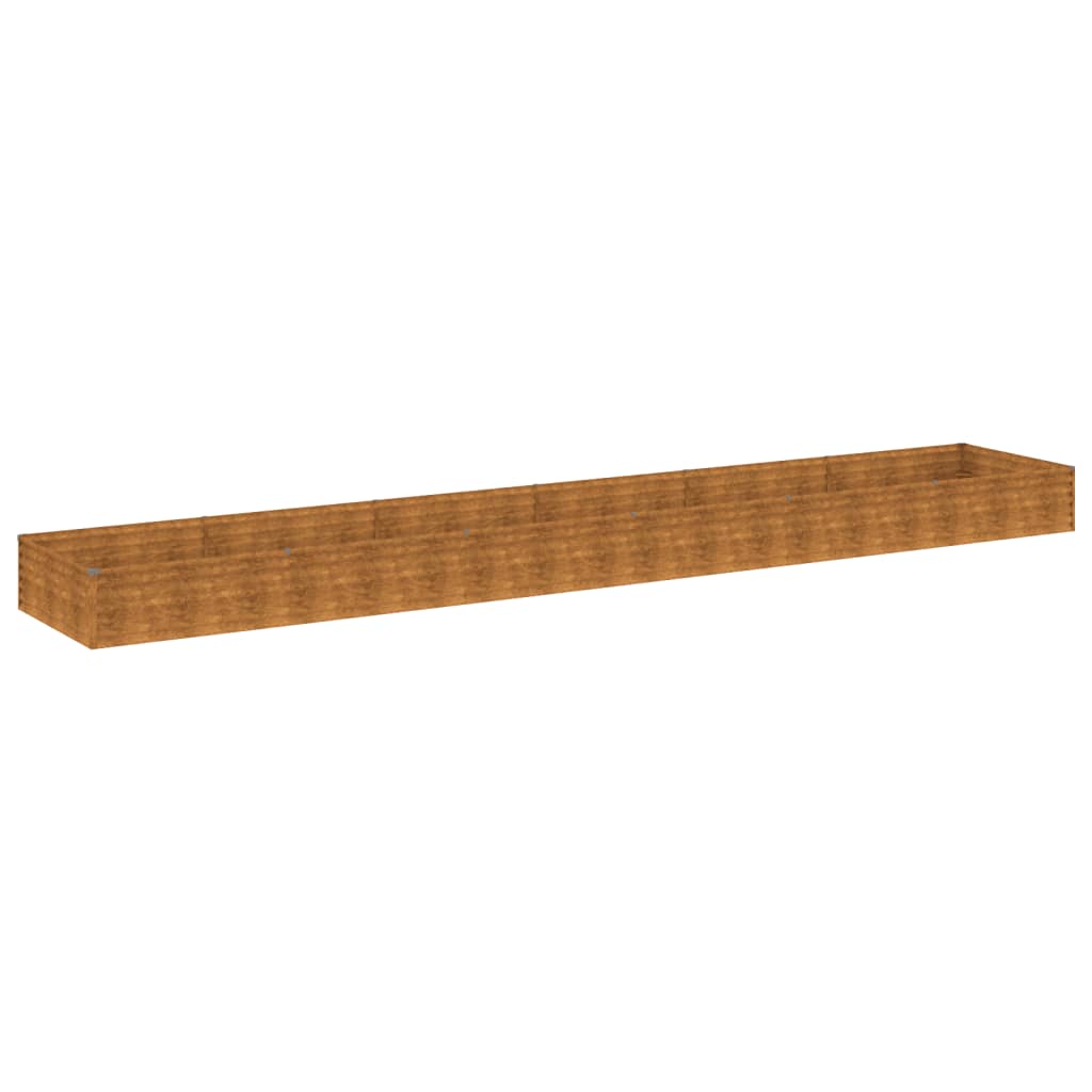 Willood Hochbeet Aus Cortenstahl – 579x100x36 Cm, Wetterfest, Viel Platz Für Garten & Balkon