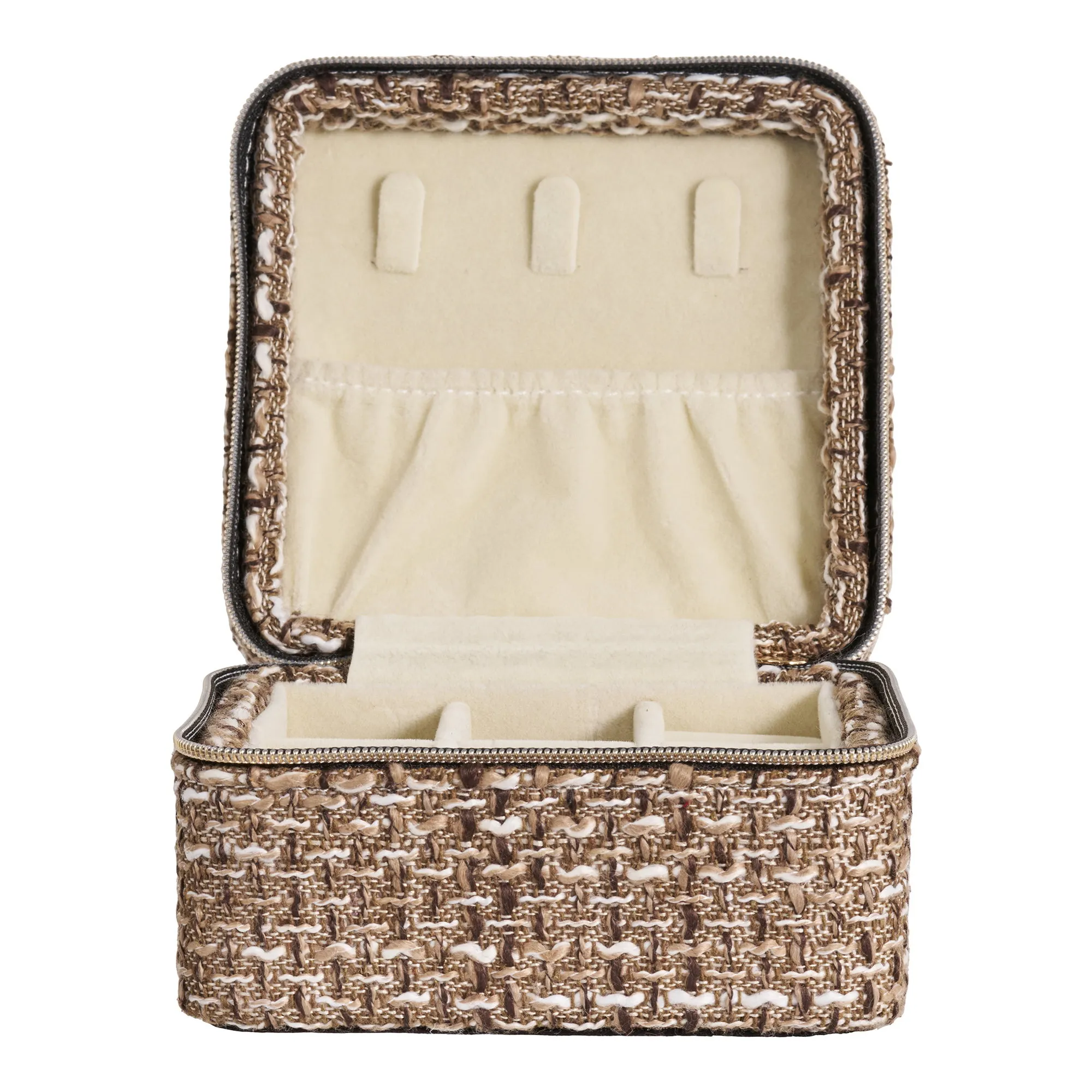 tinkaro Schmuckbox Marrakech 100% Polyester Braun Mix