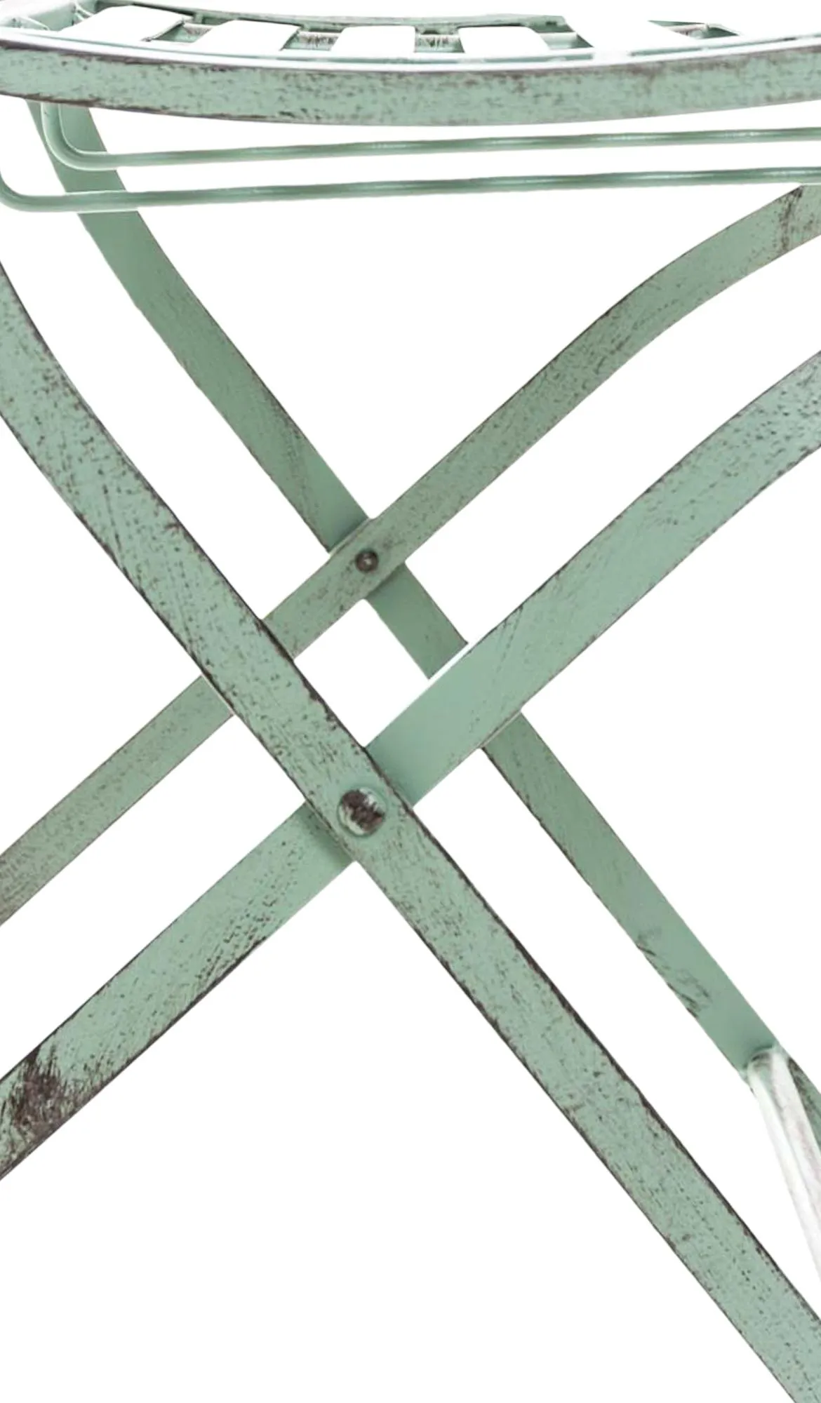 Gartenstuhl Sibell 91.5x42x49 cm antik-grün