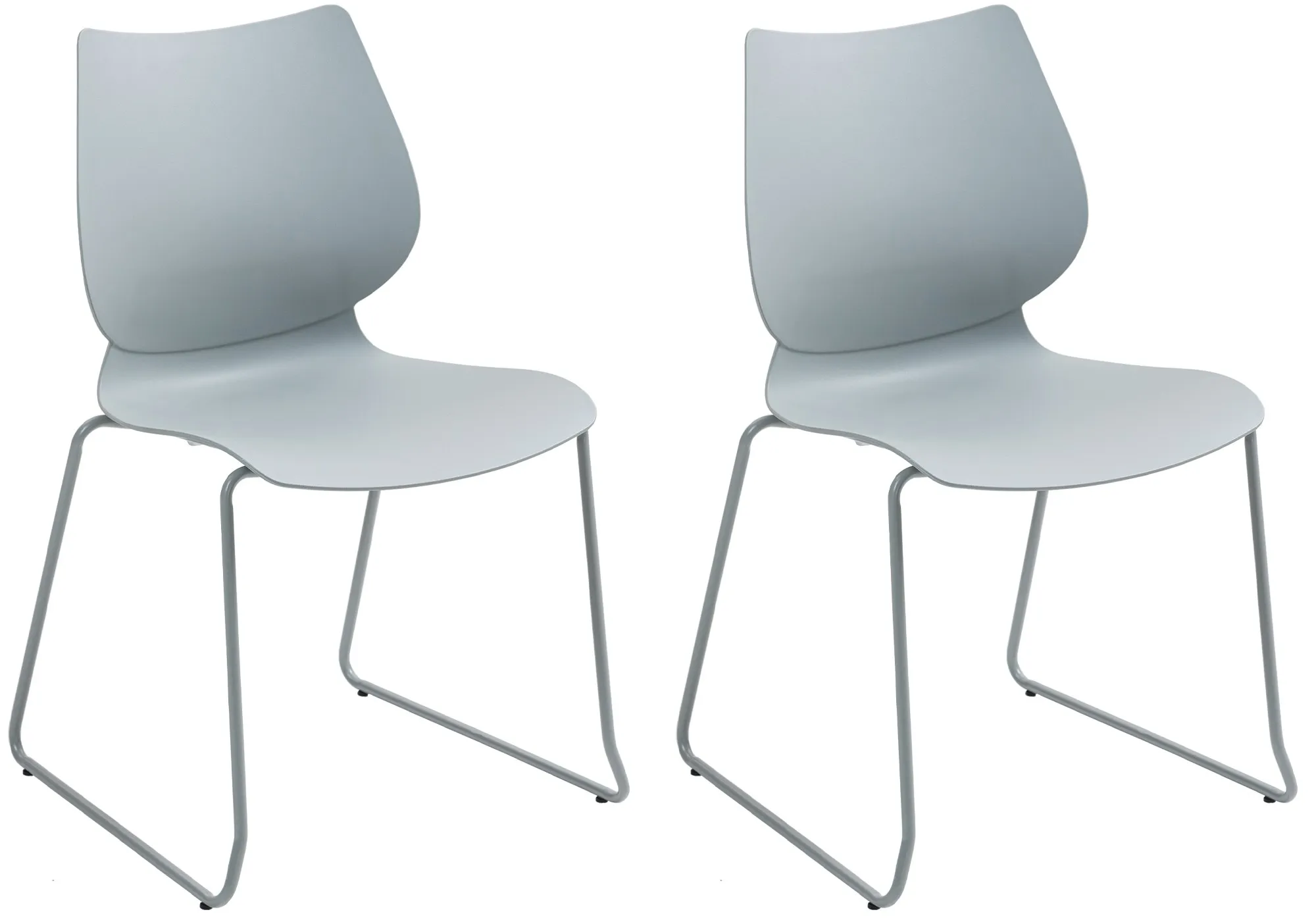 Besucher- & Konferenzstuhl Houma 86x47x50 cm grau