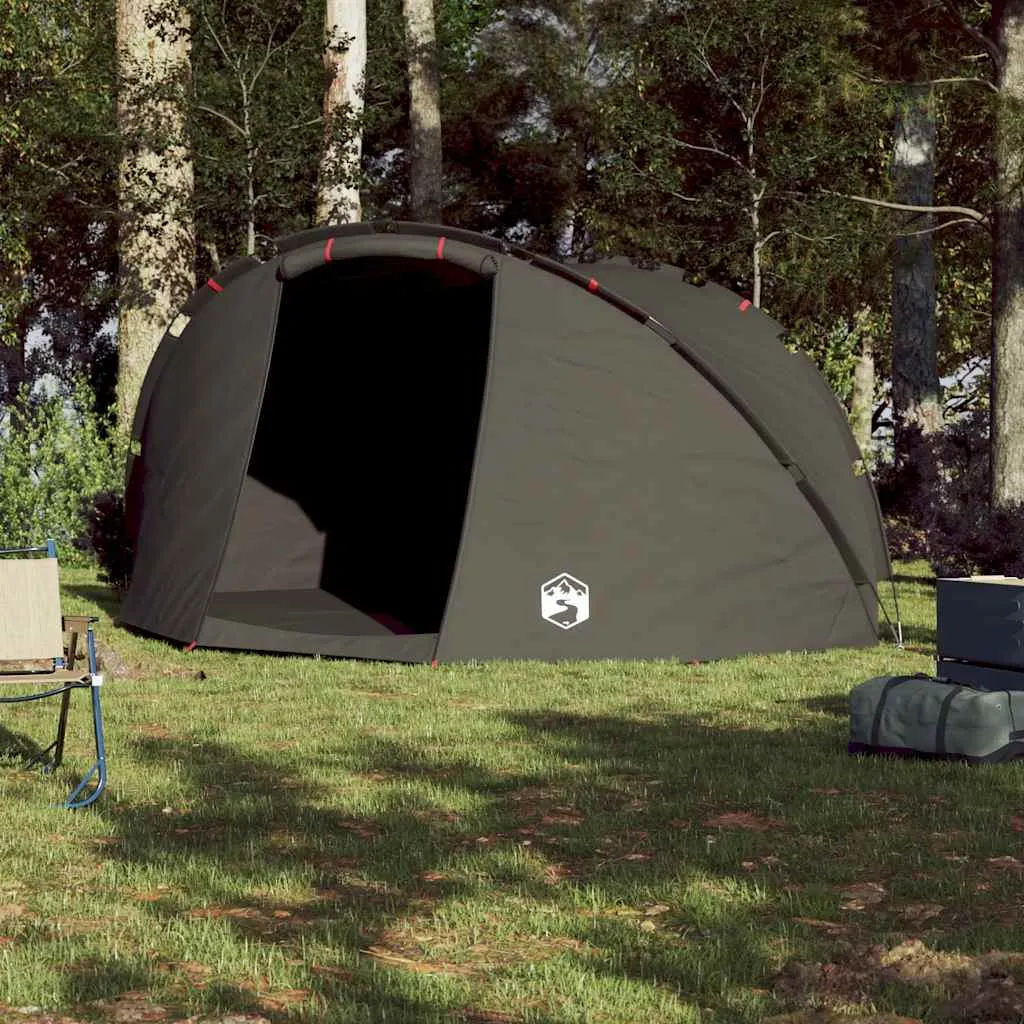 Angelzelt Campingzelt 307x290x170 cm Braun wasserdicht winddicht