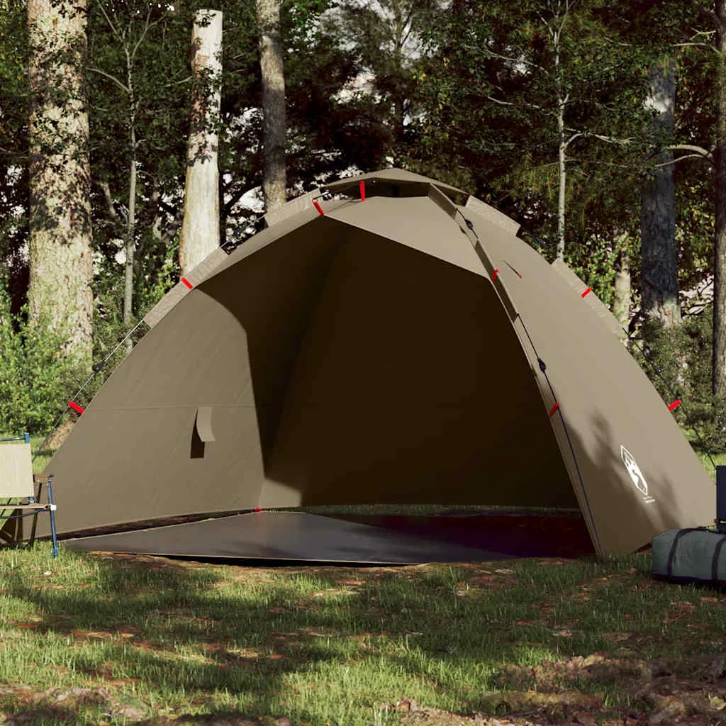 Angelzelt Campingzelt Braun 260 x 246 x 180 cm wasserdicht