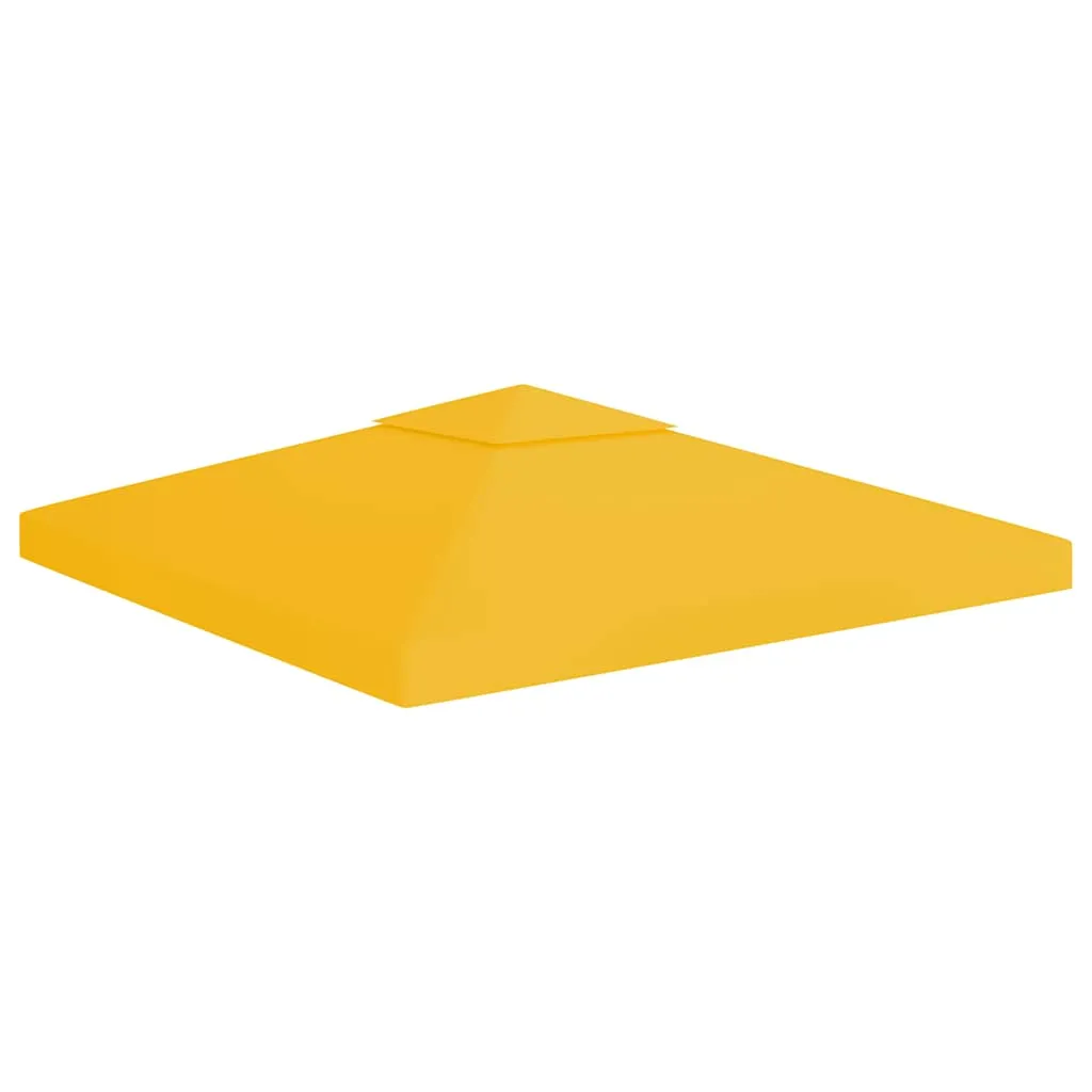 Pavillon-Dachplane Gelb 3x3 m mit Kaminabzug und PVC-Beschichtung