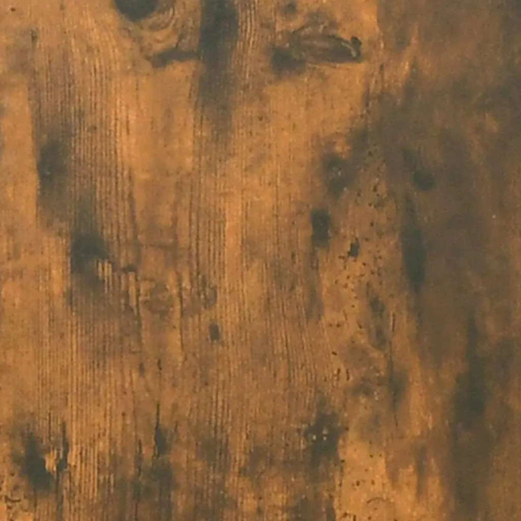 Vitrinenschrank 82,5x30,5x80 cm in Räuchereiche mit 2 Fächern und Glastüren