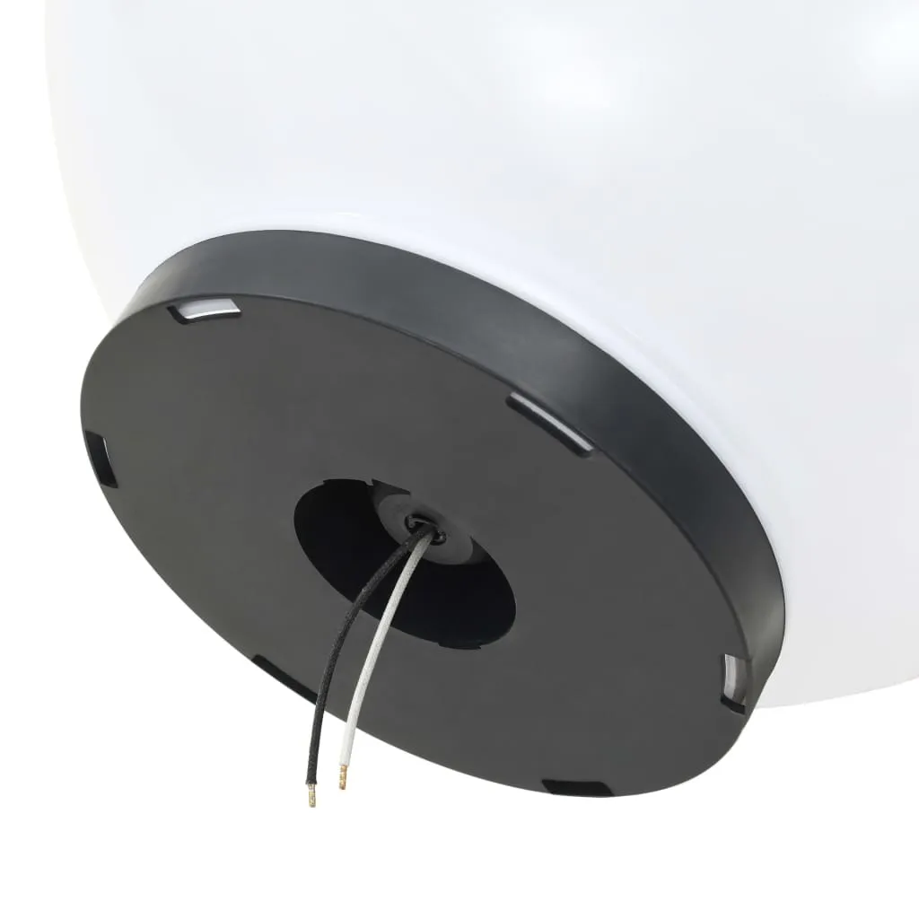 2er Set LED-Kugellampen 40 cm Weiß mit E27 Fassung
