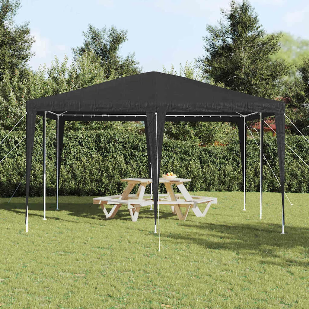 Modernes Partyzelt 400x400x266 cm Anthrazit mit Stahlrahmen