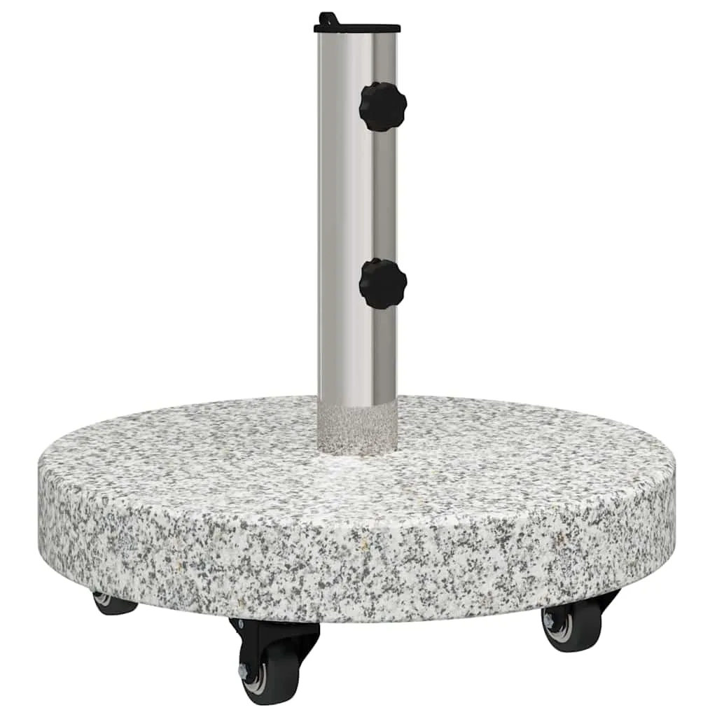 Sonnenschirmständer 29,8kg Grau Granit und Edelstahl Rund
