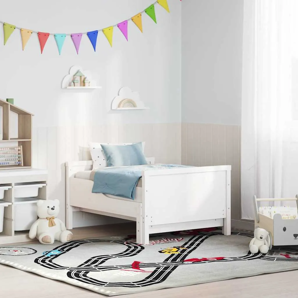 Kinderbett Massivholz 205 x 90,5 x 57 cm Weiß