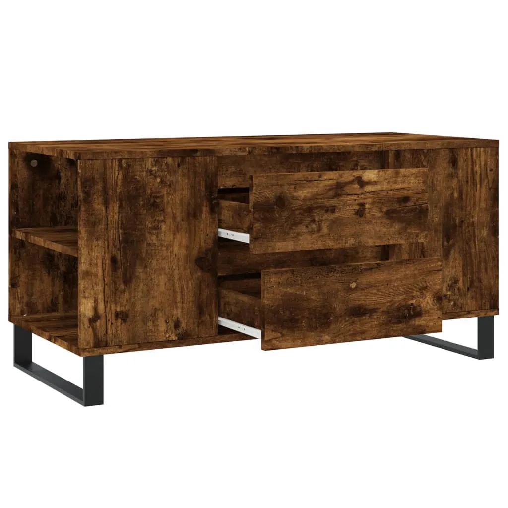 Moderner Couchtisch 102 x 44,5 x 50 cm in Räuchereiche