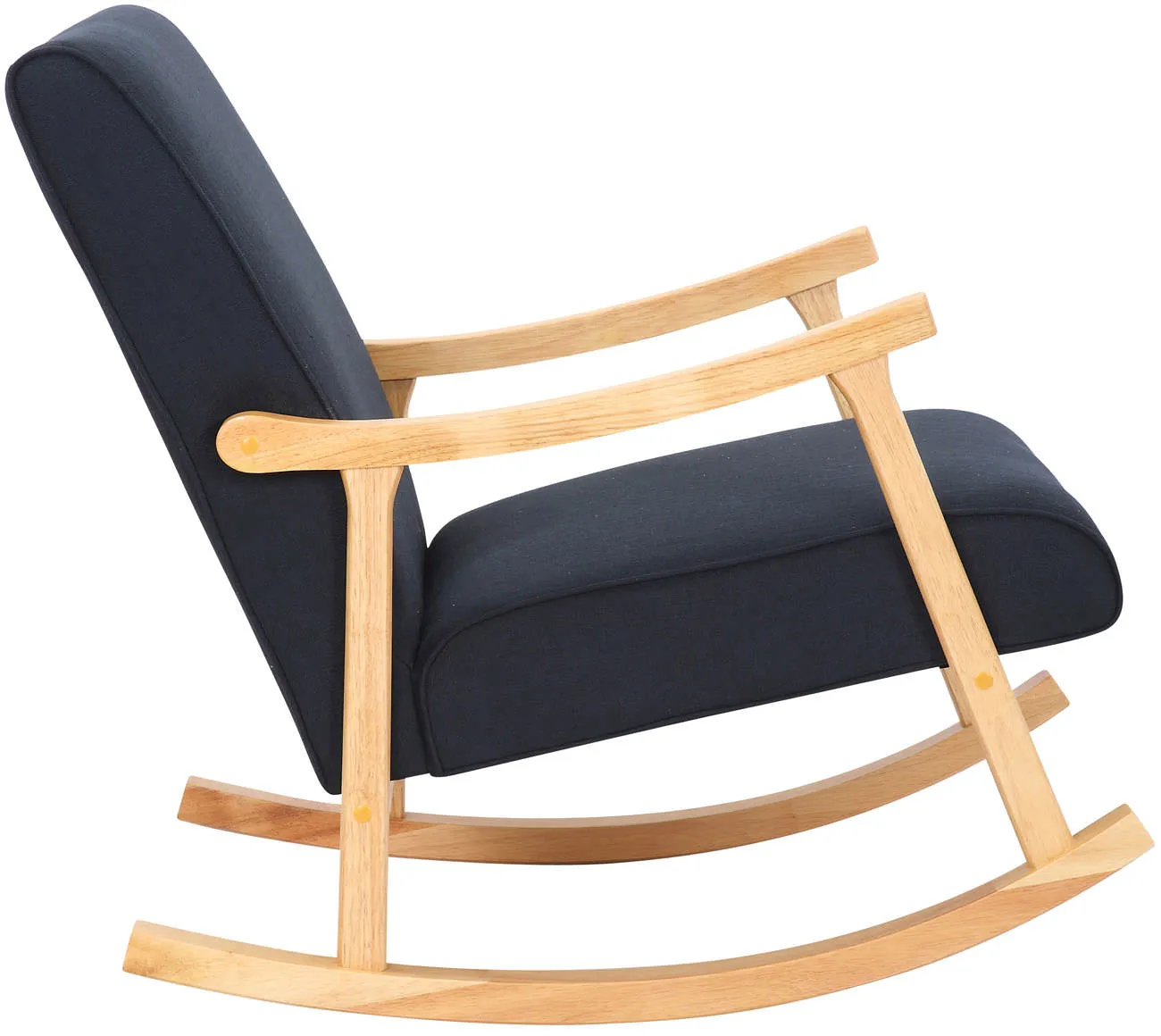 Schaukelstuhl Morelia 82x67x92 cm schwarz