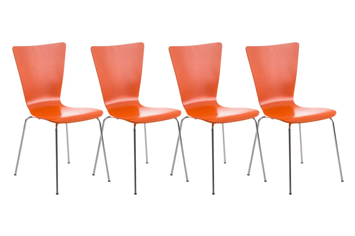 Besucherstuhl Aaron 84x43x50 cm orange