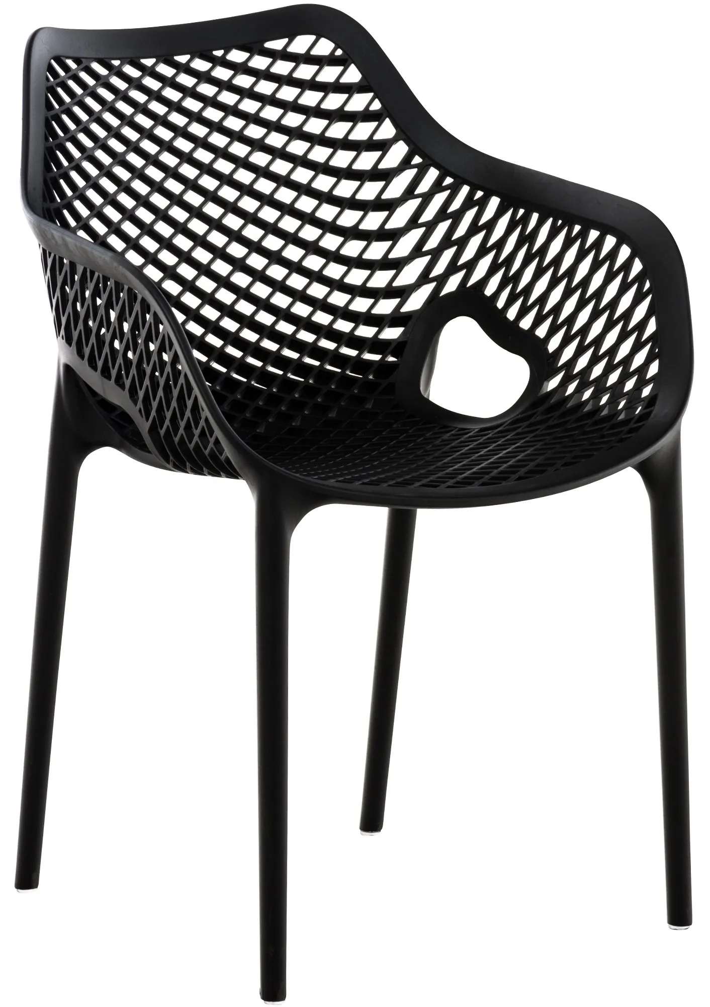 Gartenstuhl Air XL 81x57x60 cm schwarz