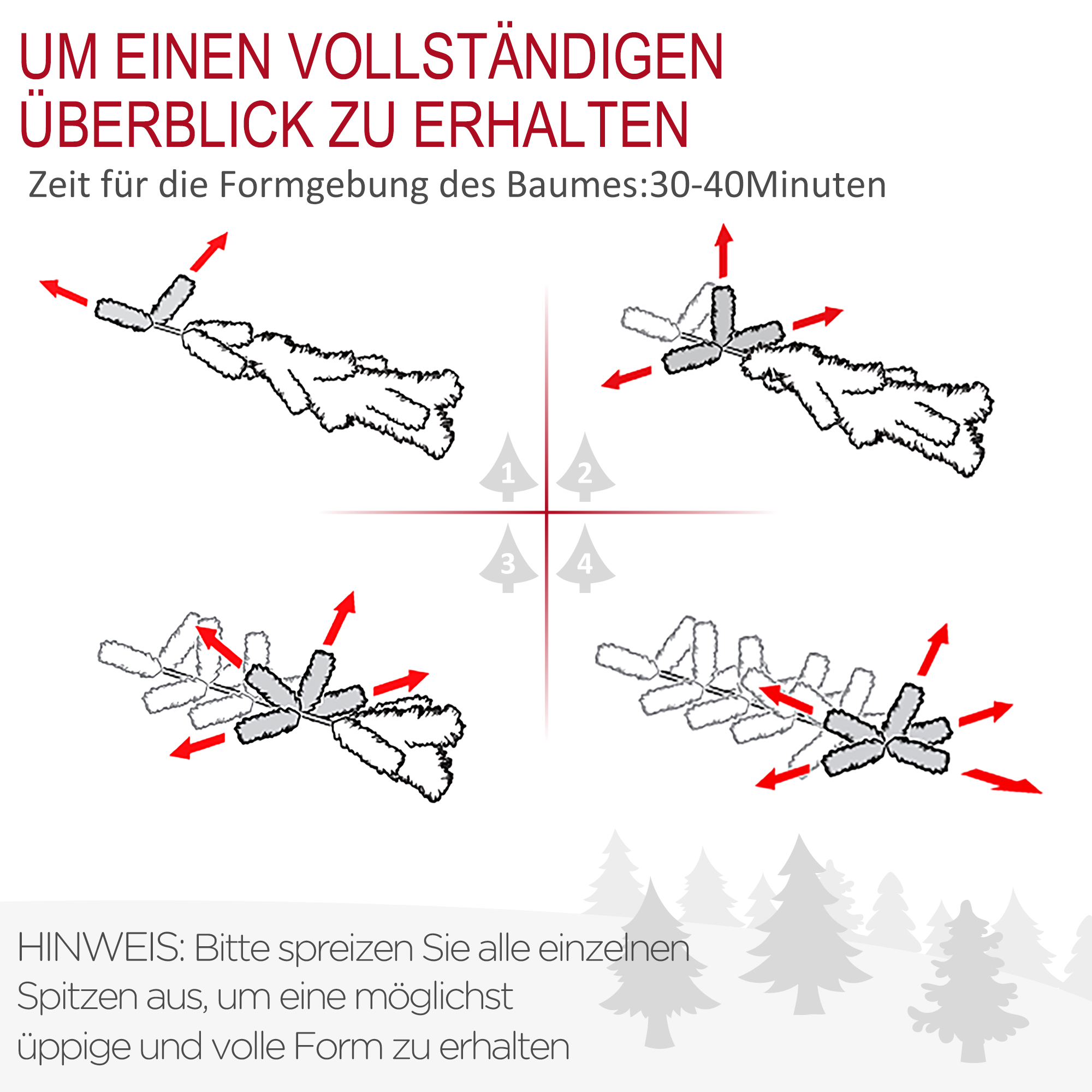 Kunsttanne Weihnachtsbaum realistisch PVC/PE, 180 cm, Grün