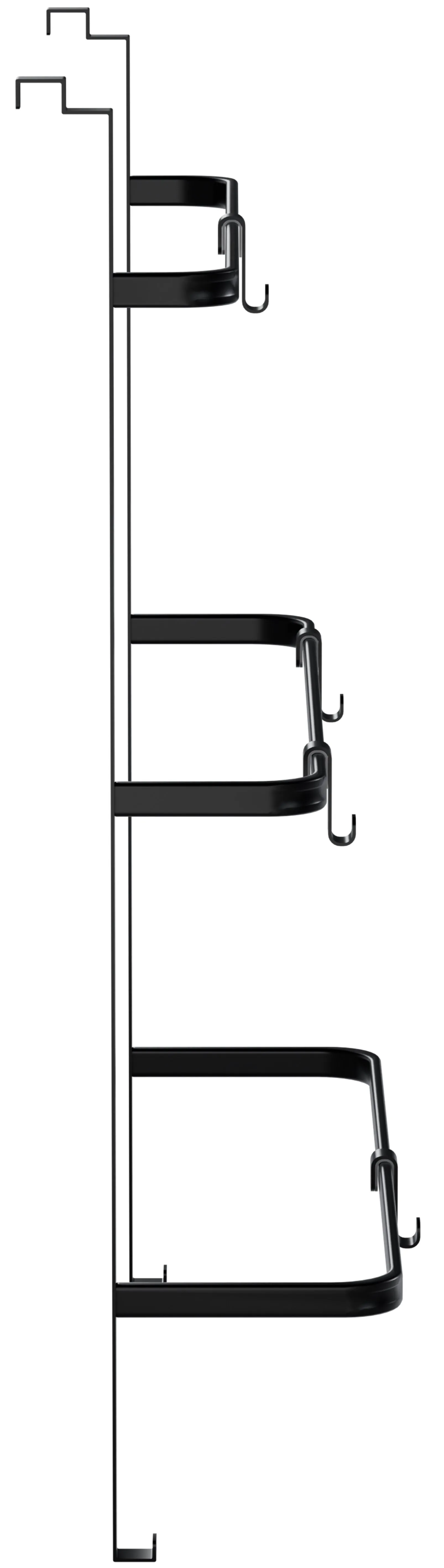 Handtuchhalter Lenexa 87x66x20 cm schwarz