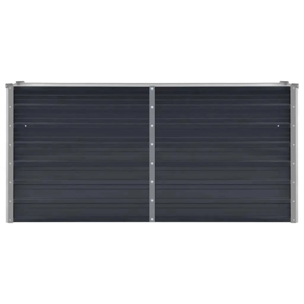 Garten-Hochbeet Metall 160x40x77 cm Anthrazit