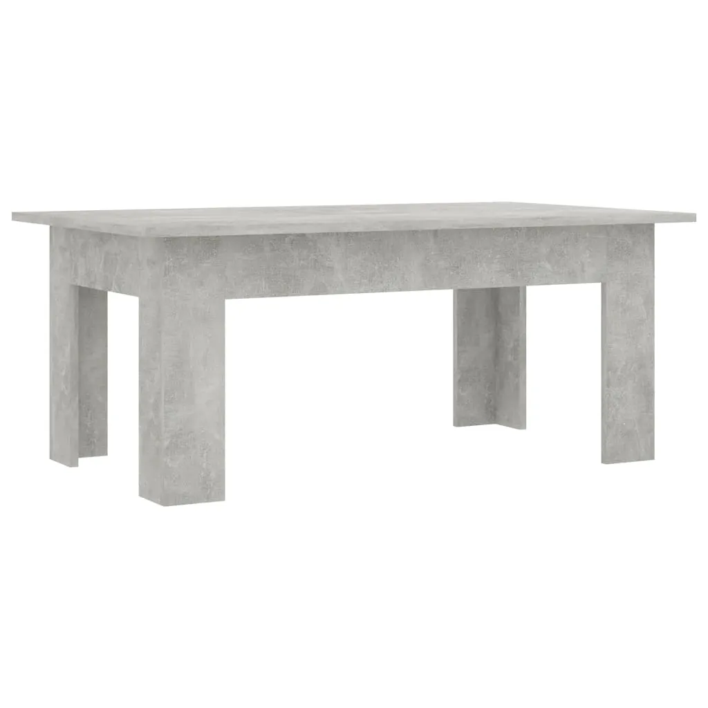 Couchtisch Betongrau 100x60x42 cm Holzwerkstoff Couchtisch Betongrau 100x60x42 cm Holzwerkstoff