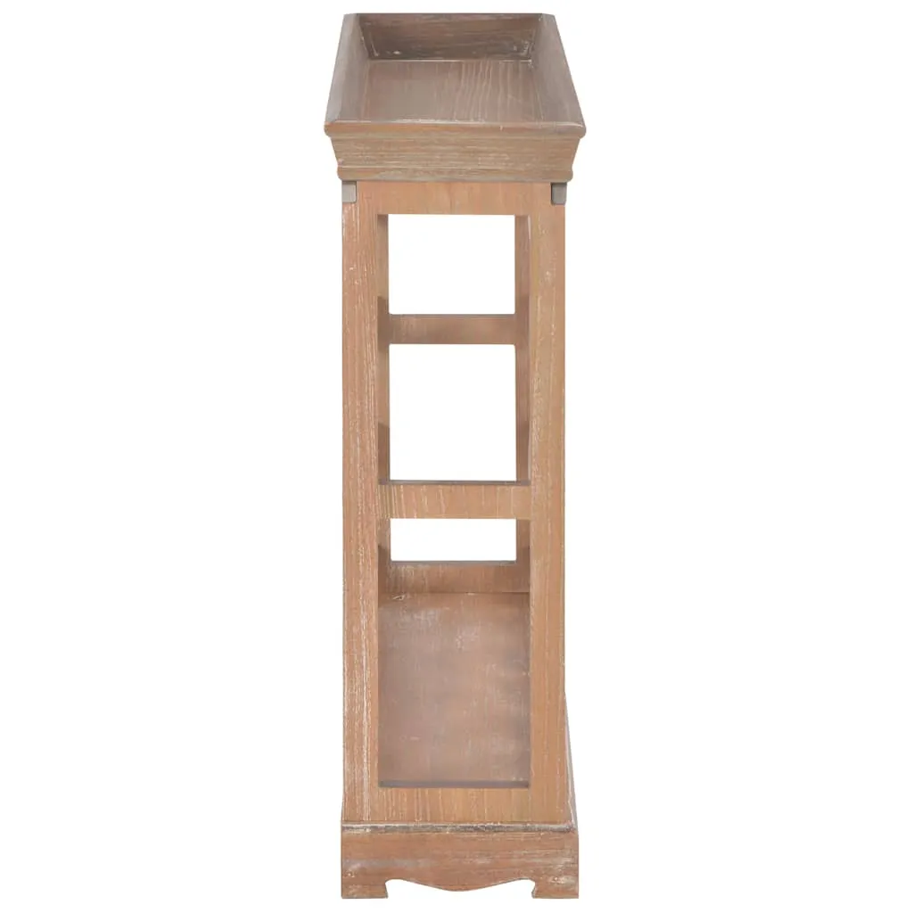Offenes Weinregal 70 x 22,5 x 70,5 cm Braun aus MDF