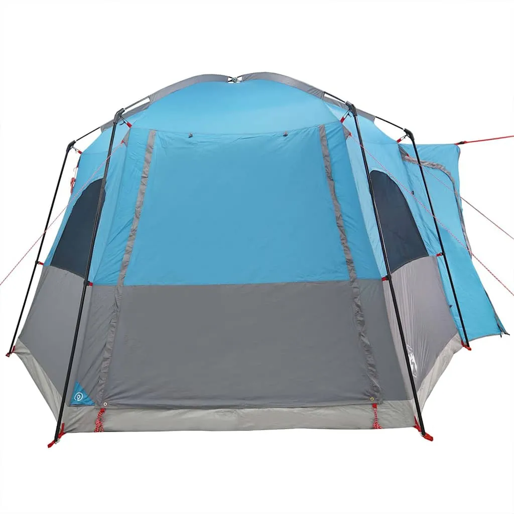 Autozelt Blau 410x357x222 cm wasserdicht mit E-Anschluss